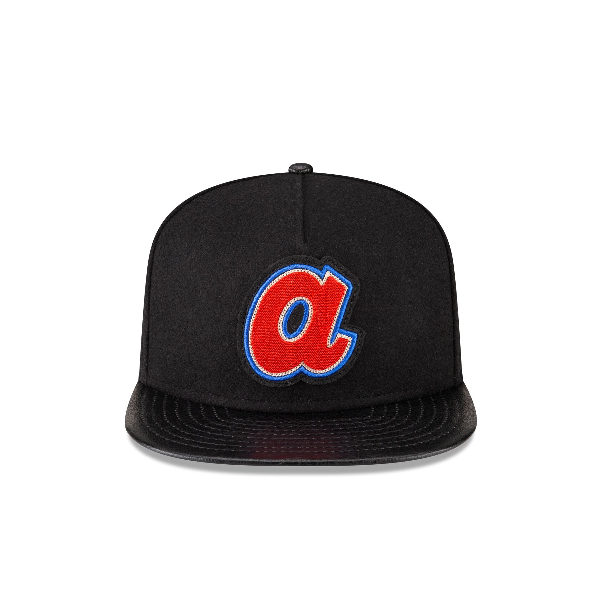 Atlanta Braves Wool Letterman 9FIFTY A-Frame Snapback Hat - Image 2