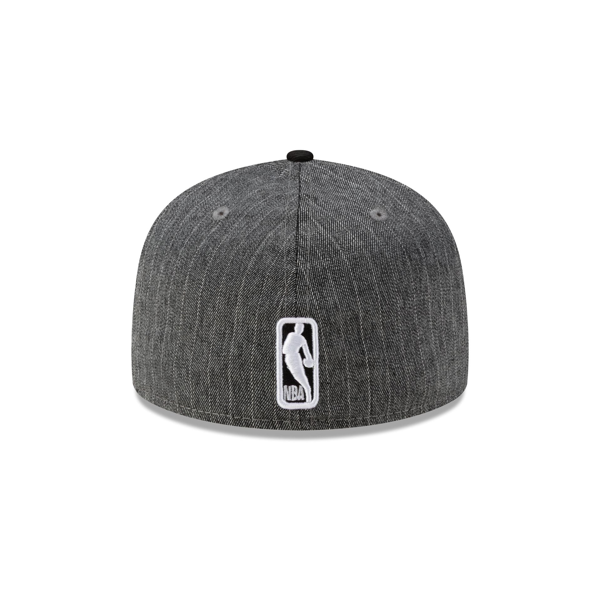 Just Caps Black Pinstripe Philadelphia 76ers 59FIFTY Fitted Hat - Image 6