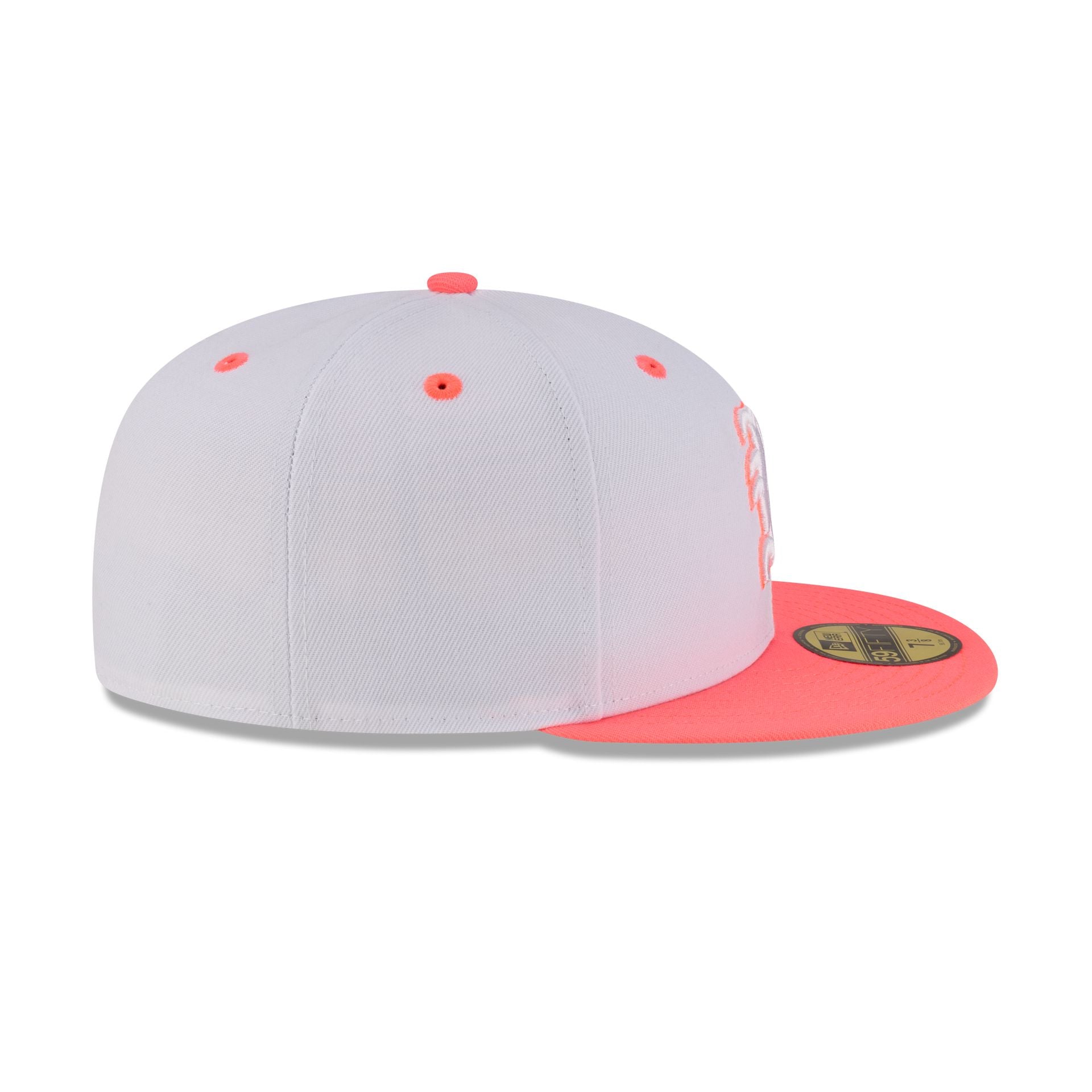 Miami Hurricanes Chrome Pink 59FIFTY Fitted Hat - Image 5