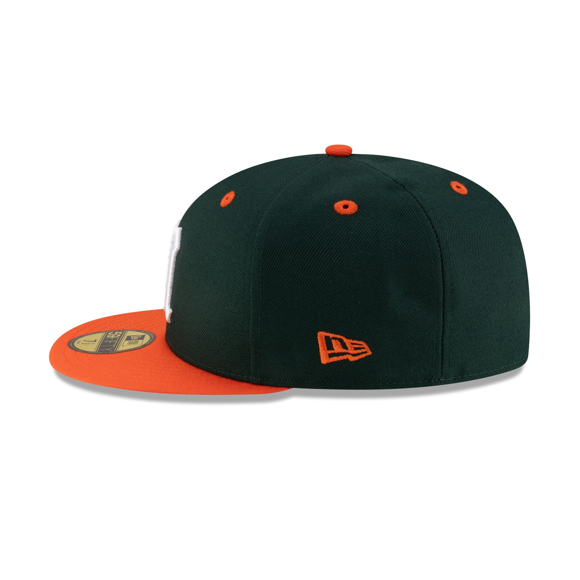 Miami Hurricanes Dark Green 59FIFTY Fitted Hat - Image 4