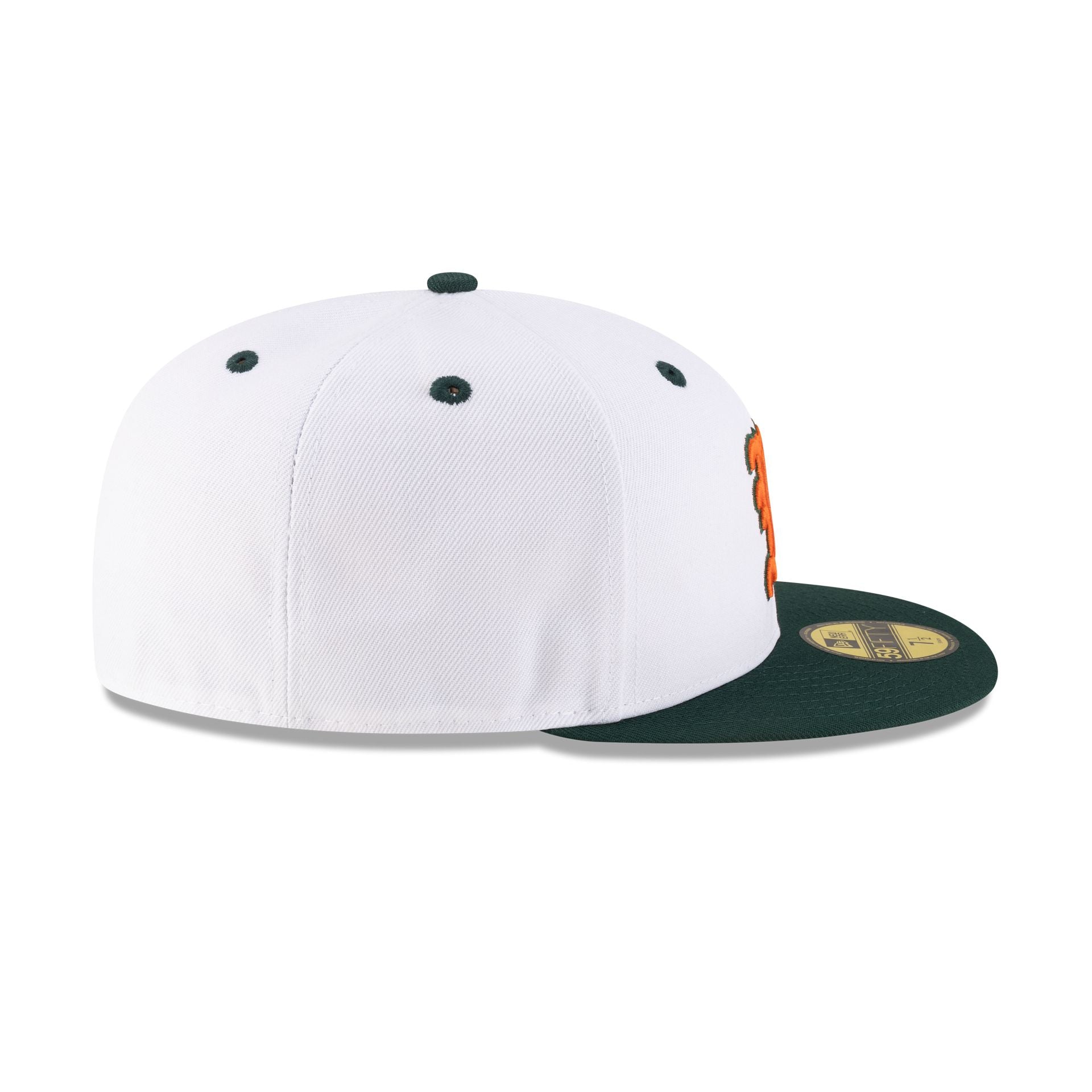 Miami Hurricanes White 59FIFTY Fitted Hat - Image 5