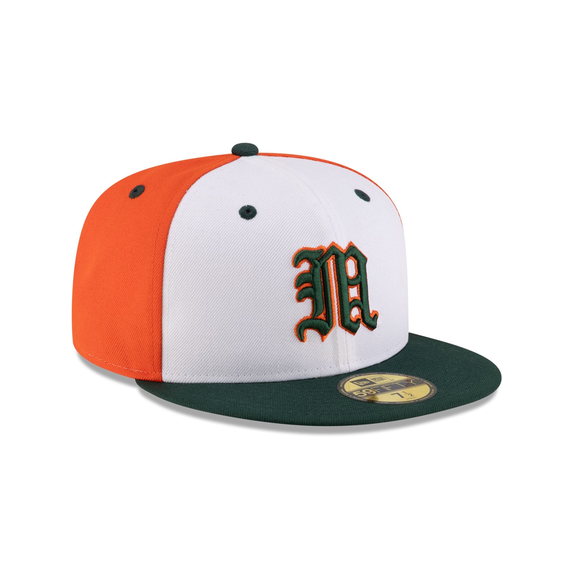 Miami Hurricanes Chrome Block 59FIFTY Fitted Hat - Image 3