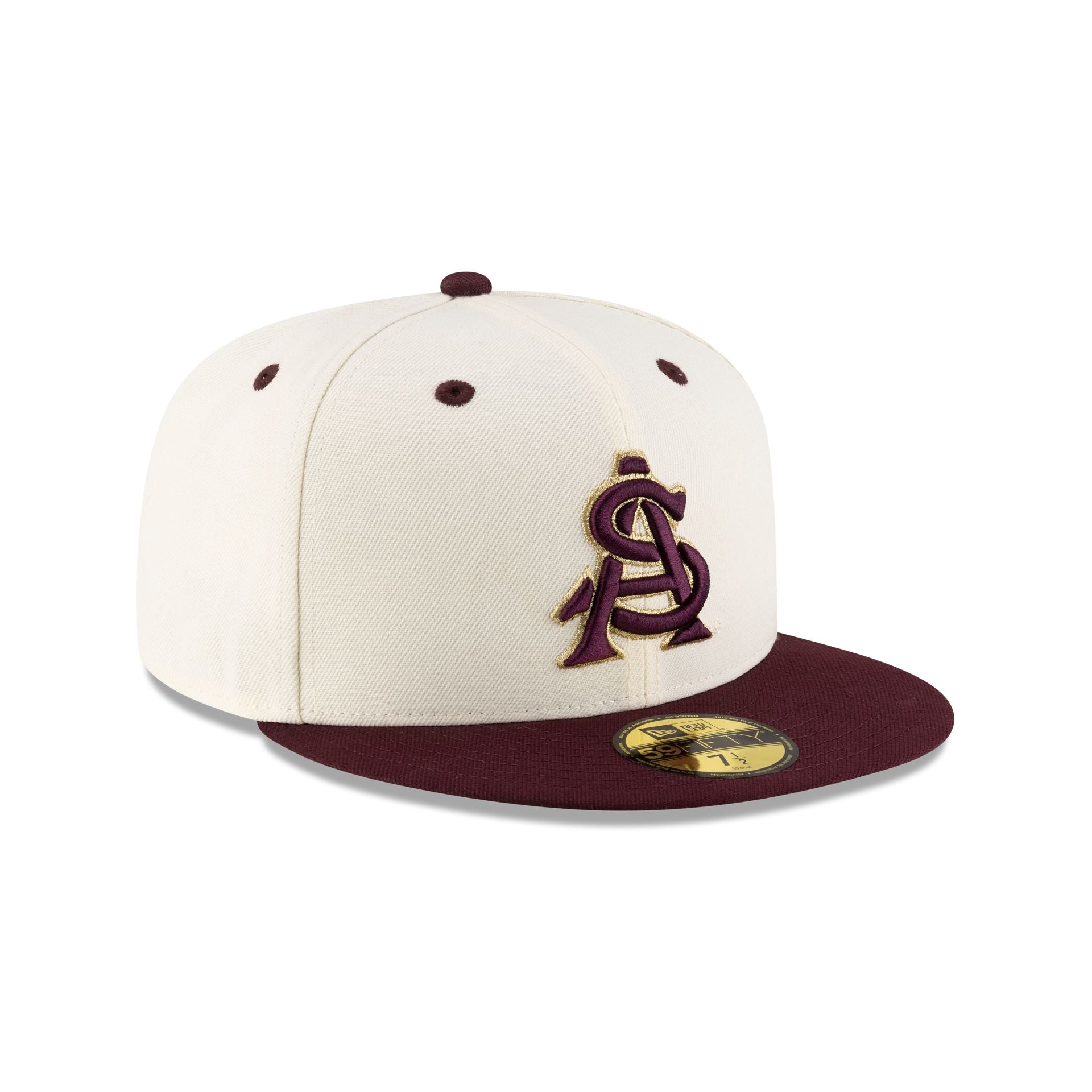 Arizona State Sun Devils Chrome White 59FIFTY Fitted Hat - Image 3