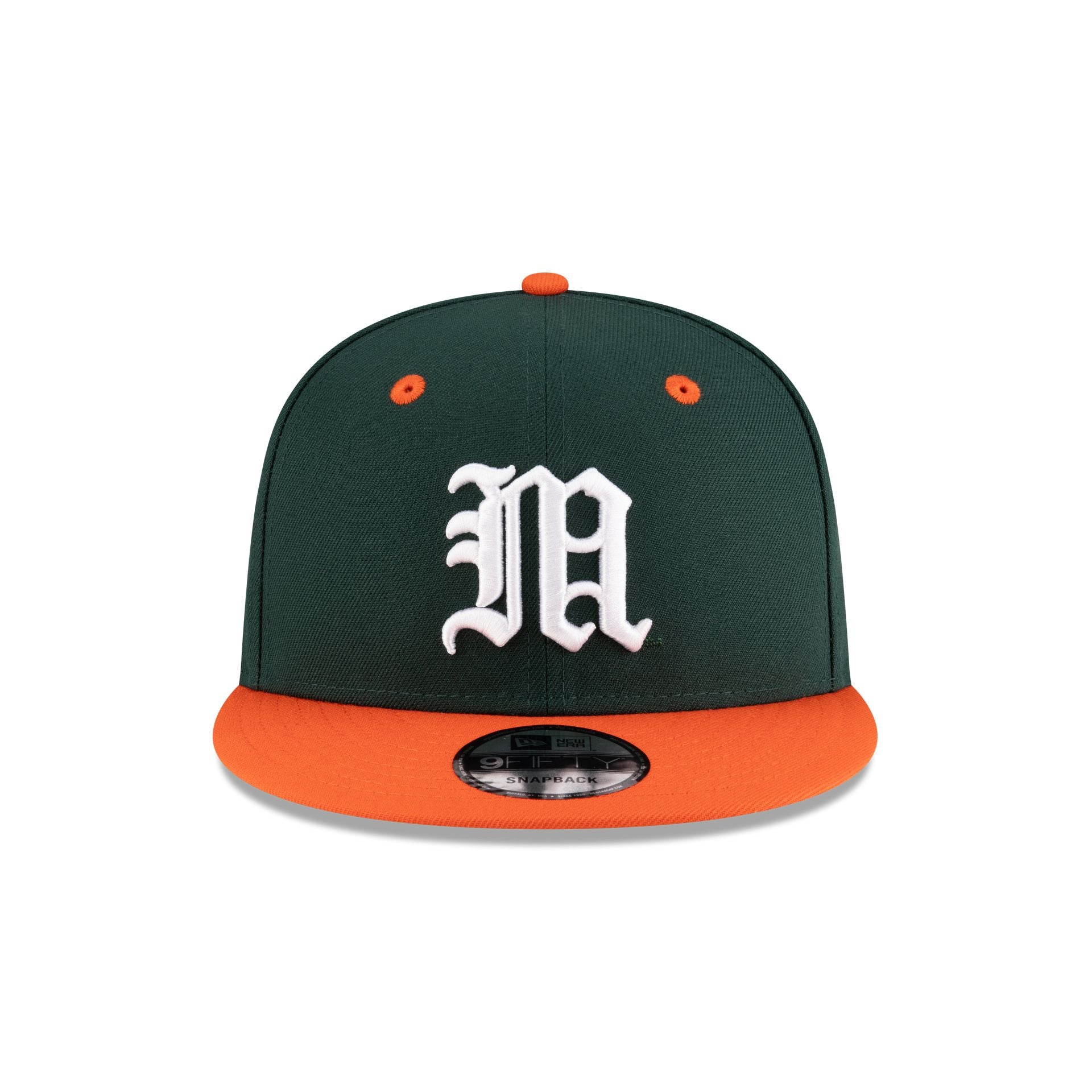 New Era x adidas Miami Hurricanes Green 9FIFTY Snapback Hat - Image 2
