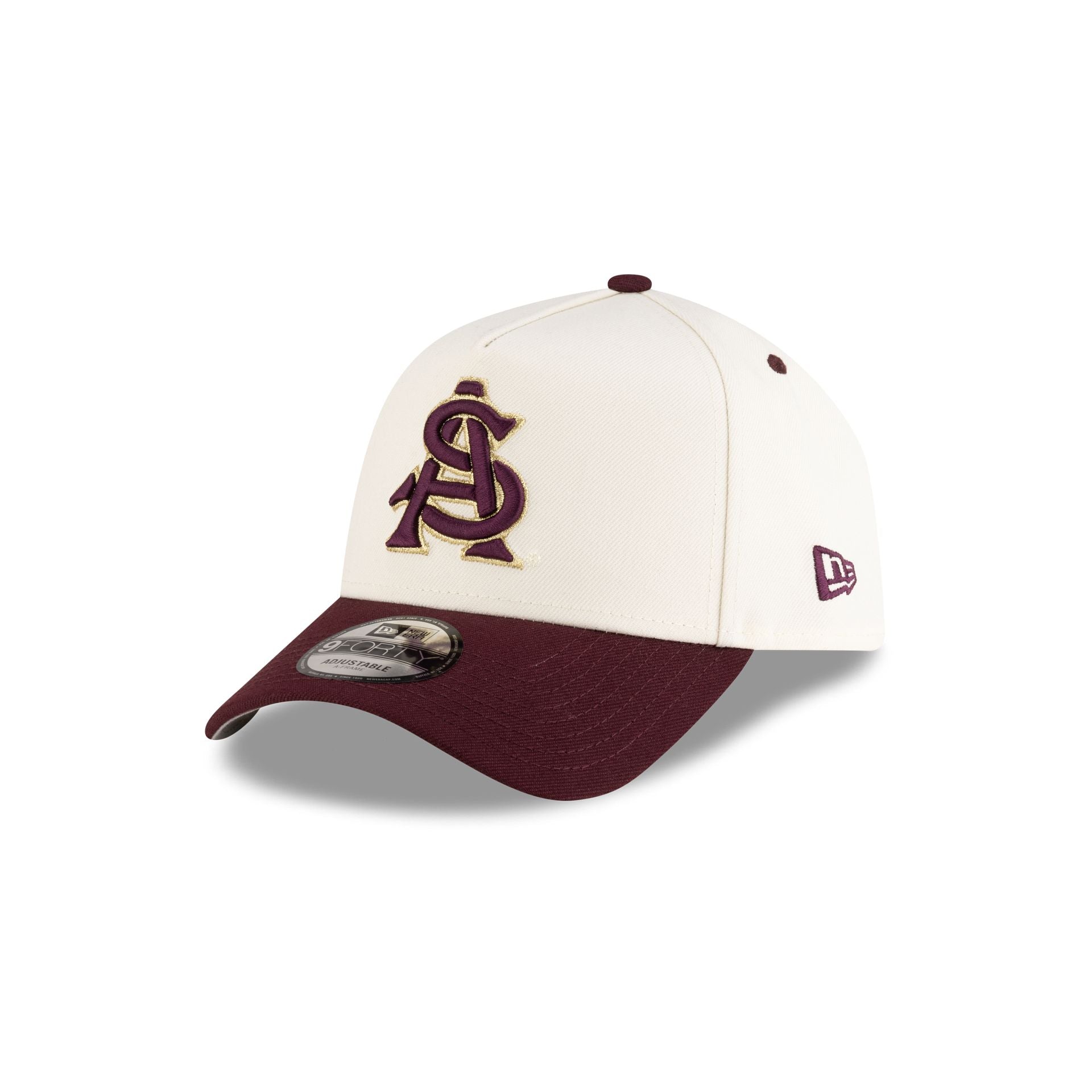 New Era x adidas Arizona State Sun Devils Chrome White 9FORTY A-Frame Snapback Hat