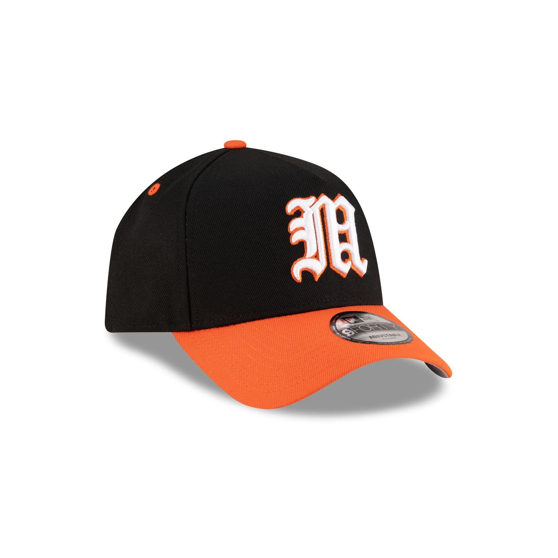 New Era x adidas Miami Hurricanes Black 9FORTY A-Frame Snapback Hat - Image 3