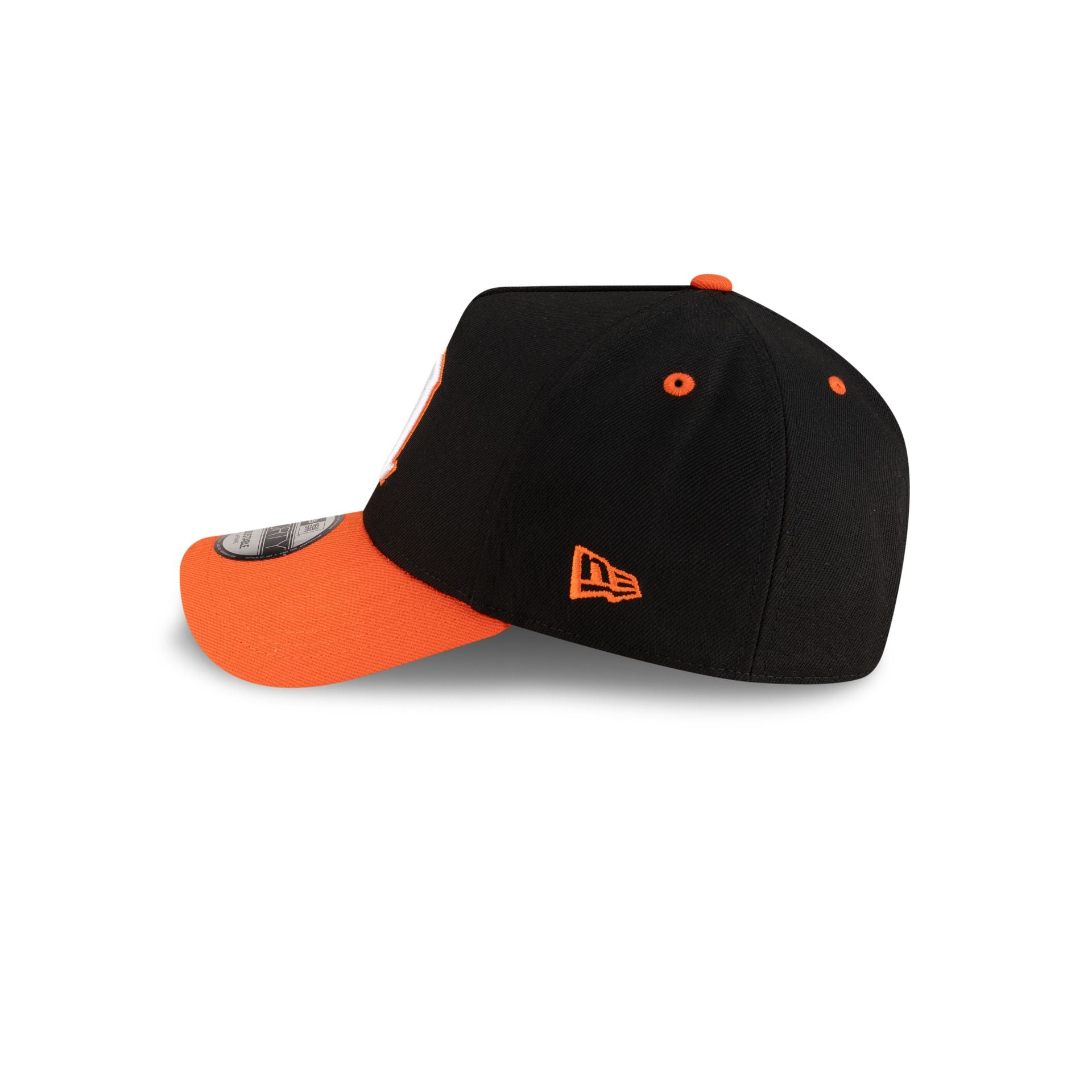 New Era x adidas Miami Hurricanes Black 9FORTY A-Frame Snapback Hat - Image 4
