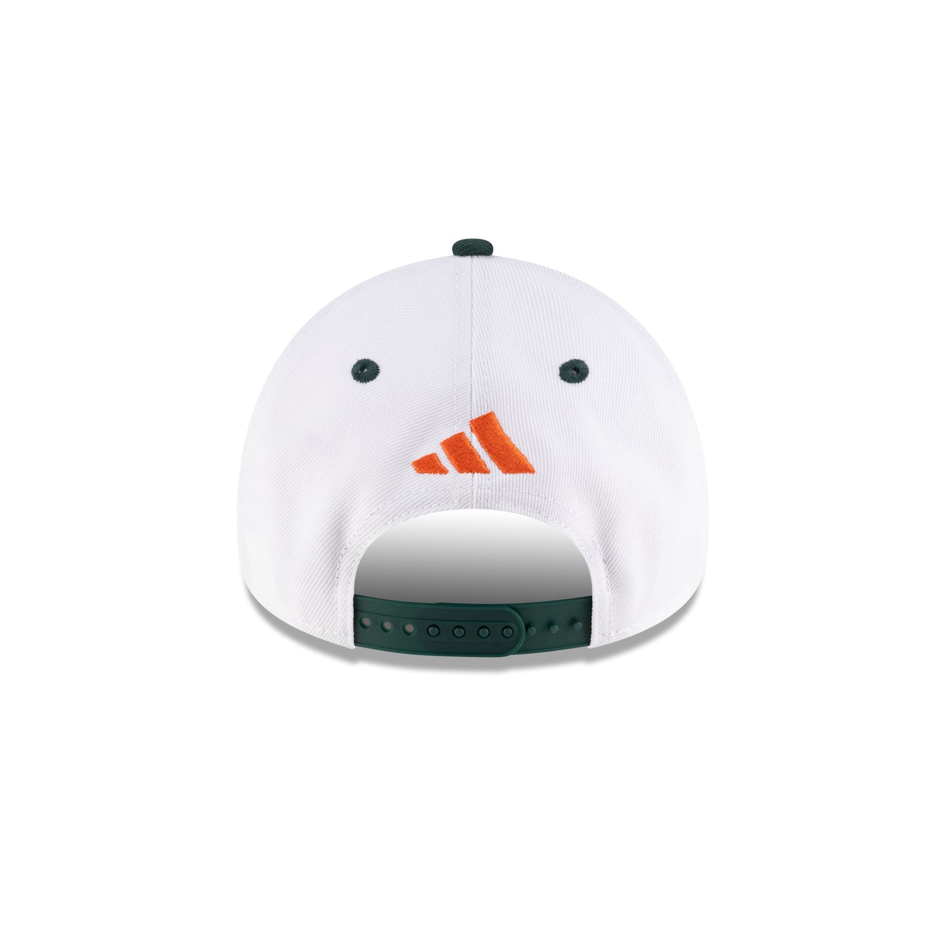 New Era x adidas Miami Hurricanes White 9FORTY A-Frame Snapback Hat - Image 6