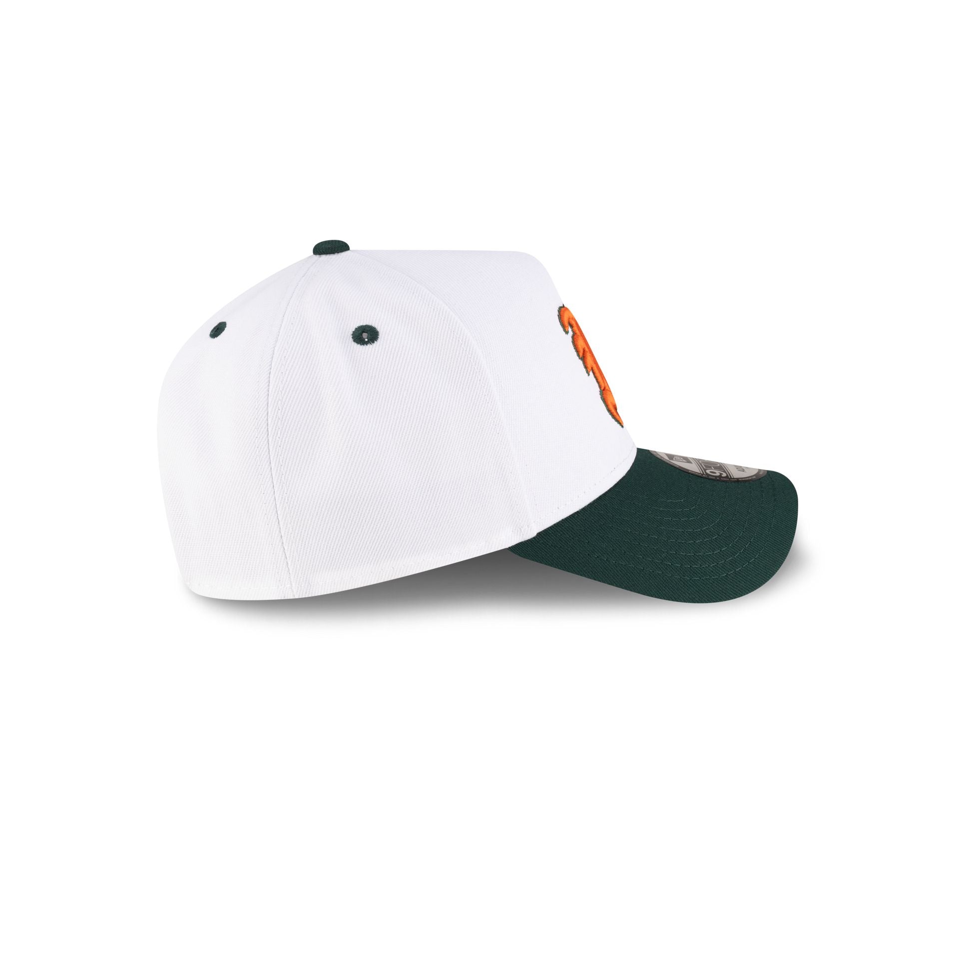 New Era x adidas Miami Hurricanes White 9FORTY A-Frame Snapback Hat - Image 5