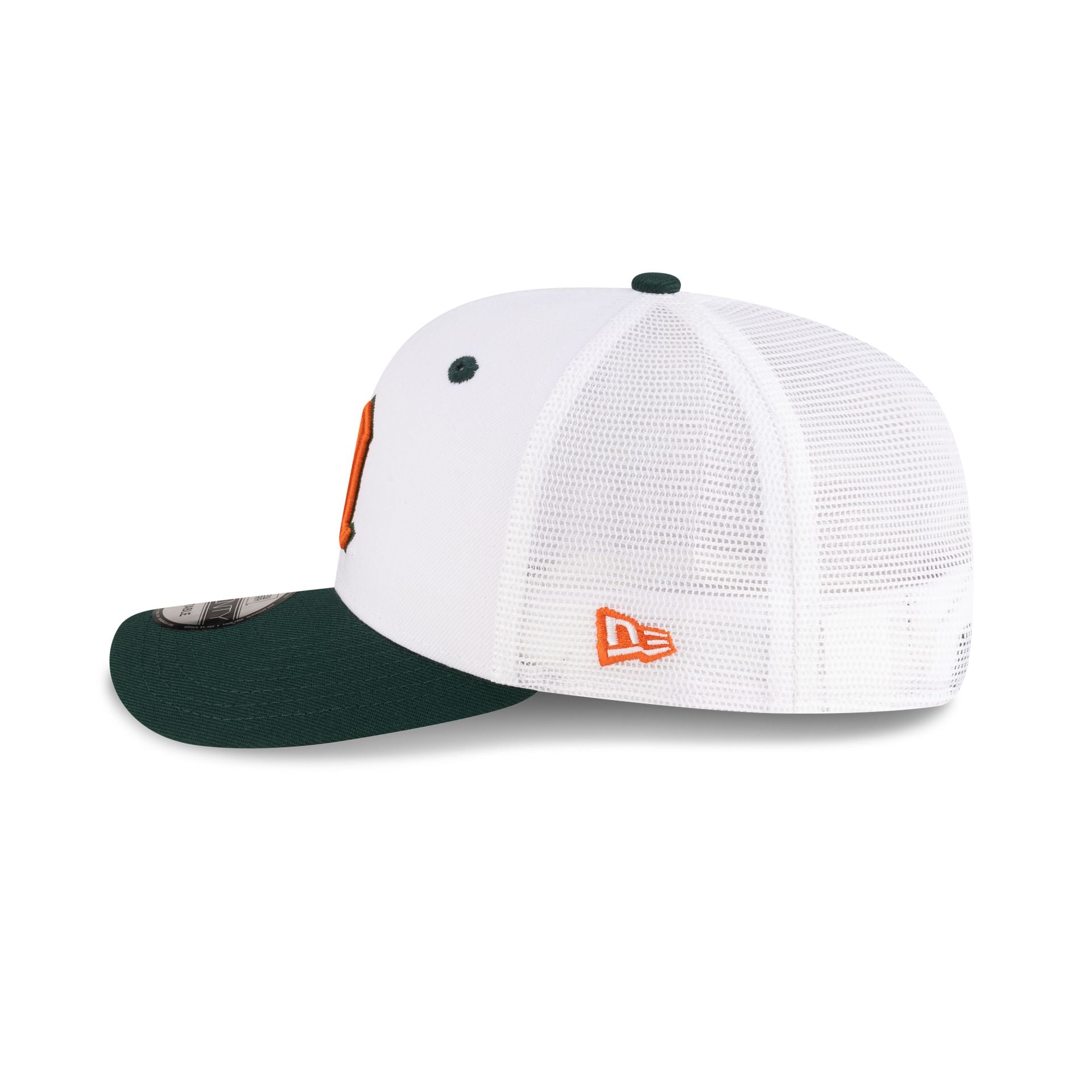 New Era x adidas Miami Hurricanes White 9SEVENTY Trucker Hat - Image 4