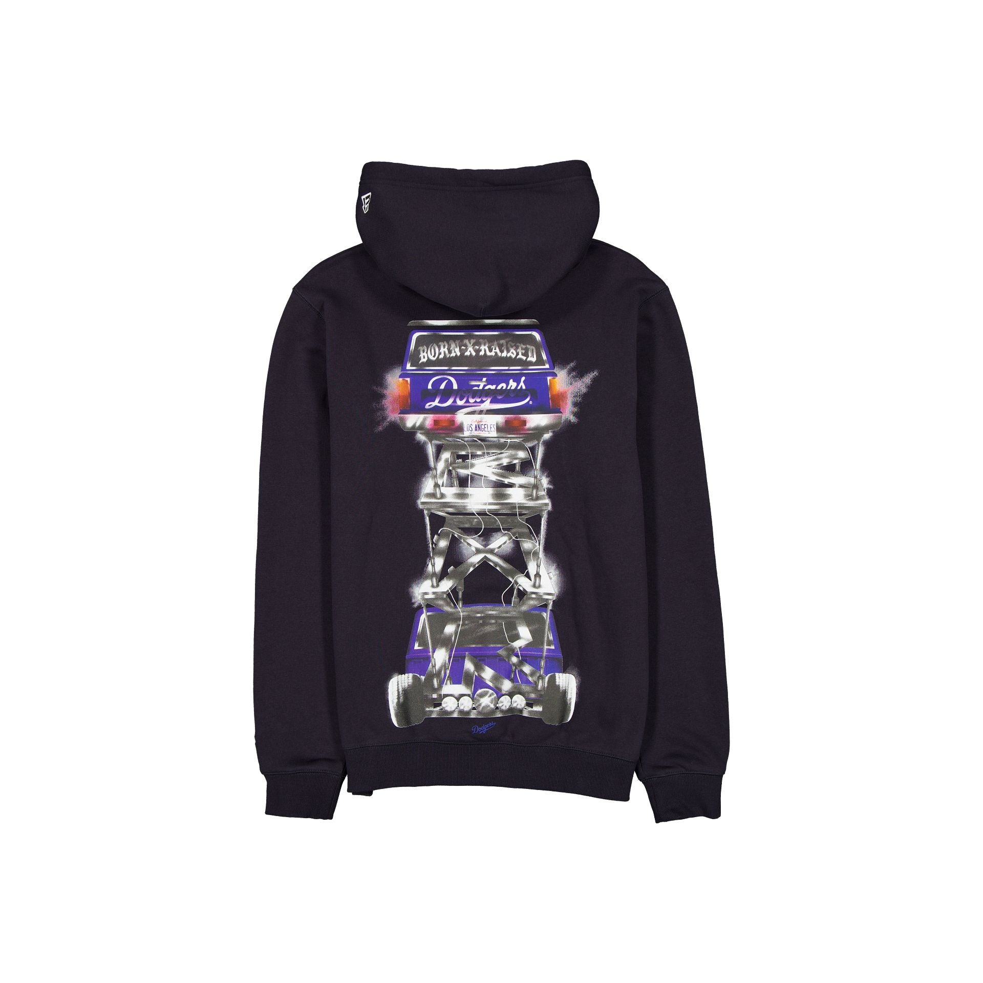 Born x Raised x Los Angeles Dodgers Low Rider Navy Hoodie - Image 2