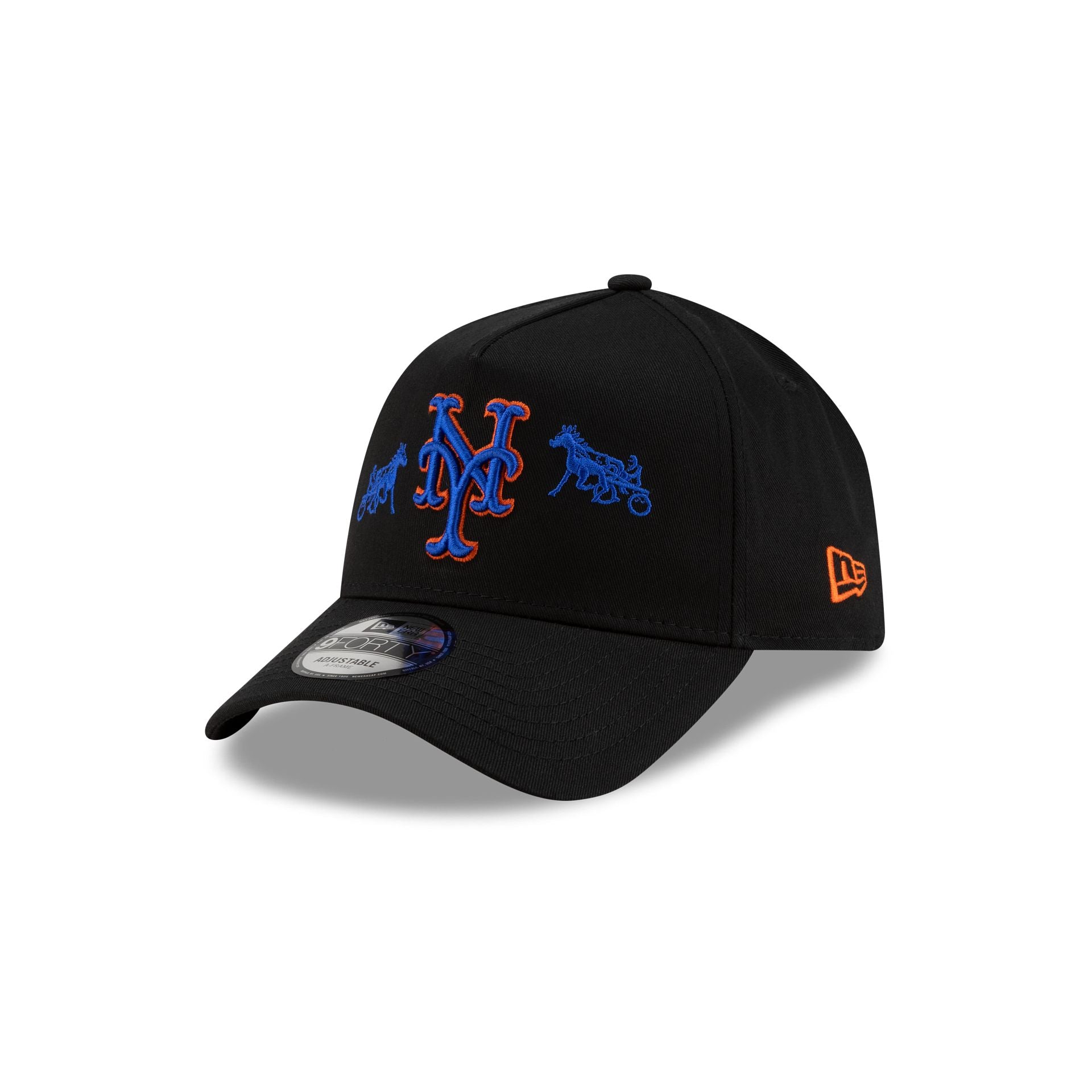 Siegelman Stable x New York Mets Black 9FORTY A-Frame Snapback Hat - Image 3