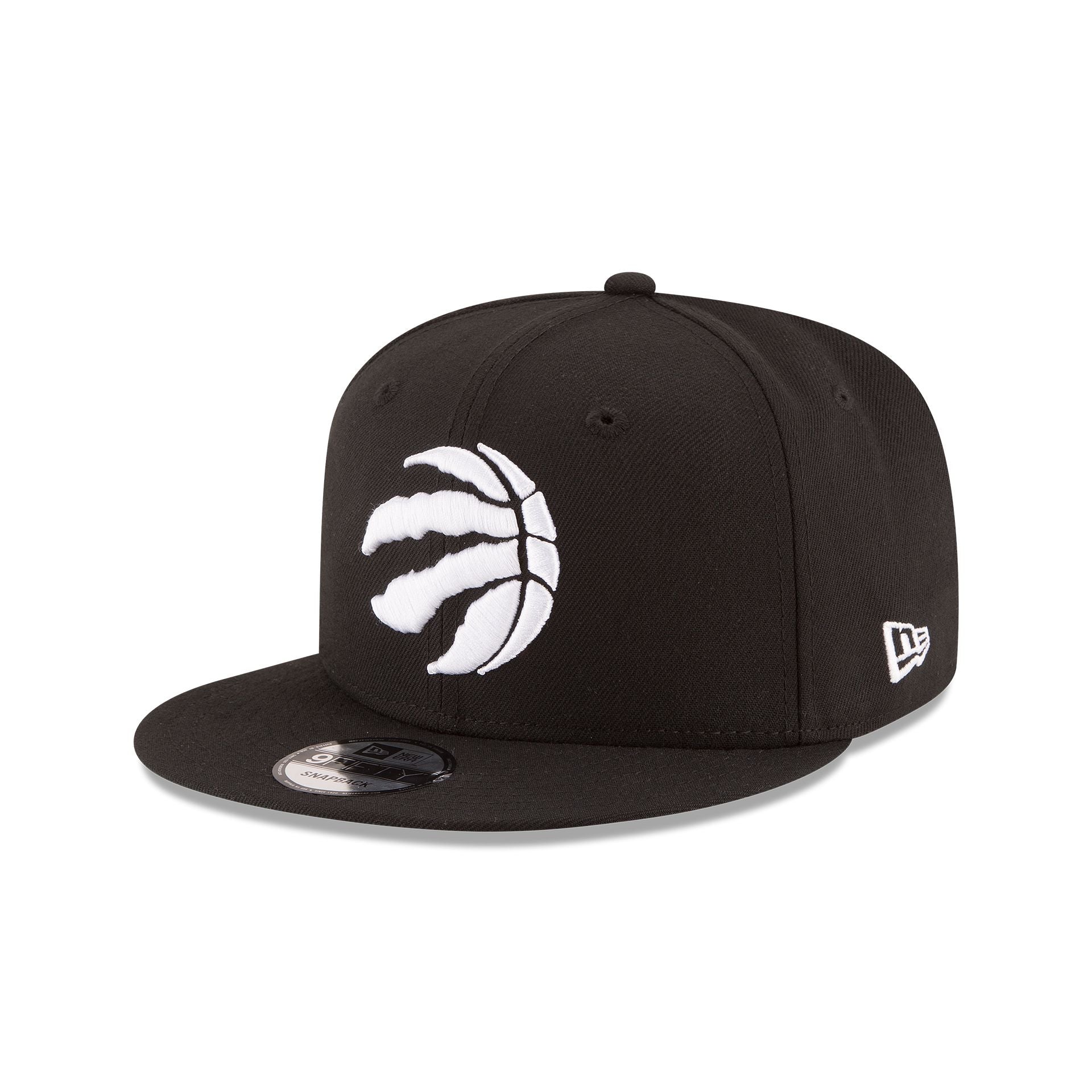 Toronto Raptors Basic Black & White 9FIFTY Snapback Hat