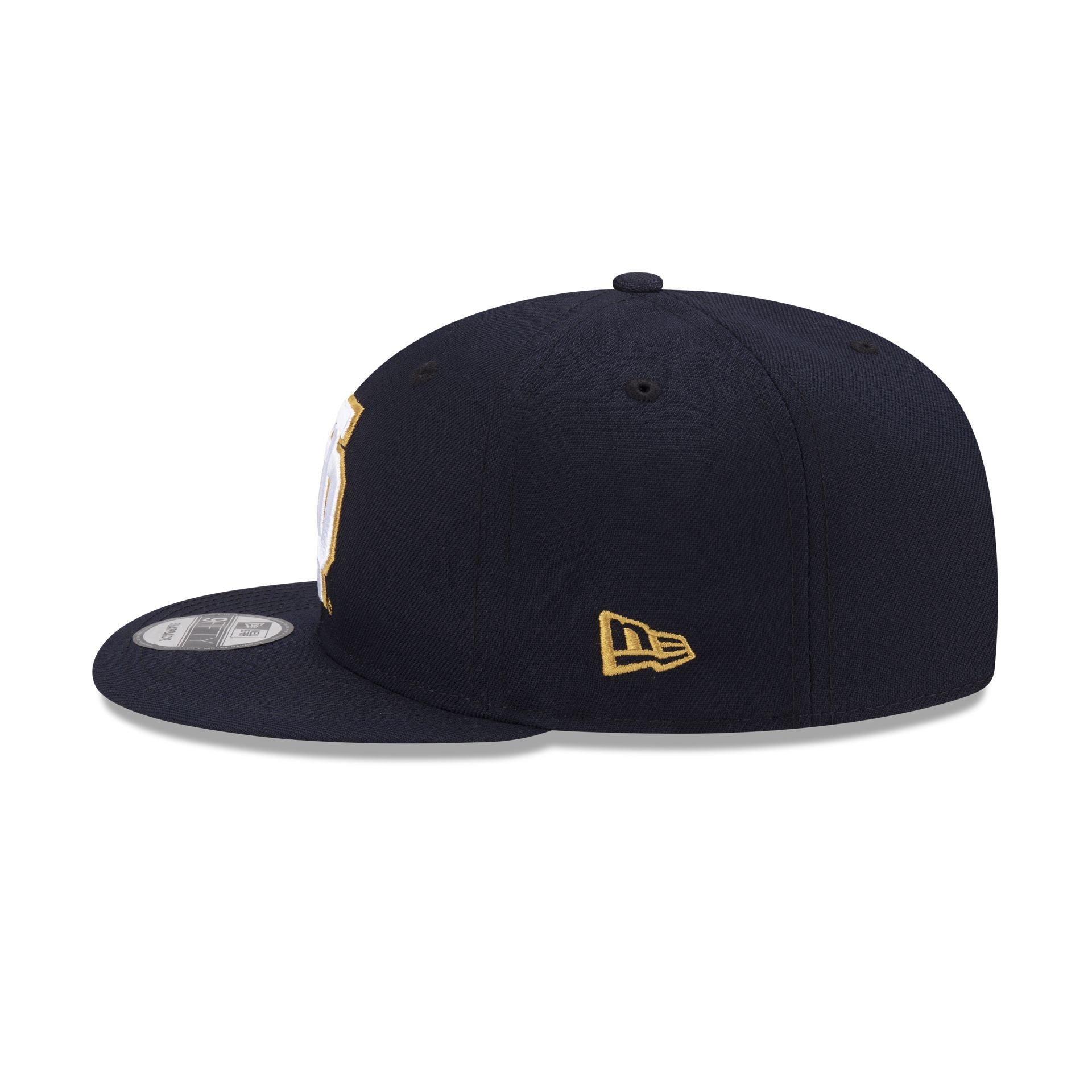 Notre Dame Fighting Irish Navy 9FIFTY Snapback Hat - Image 4