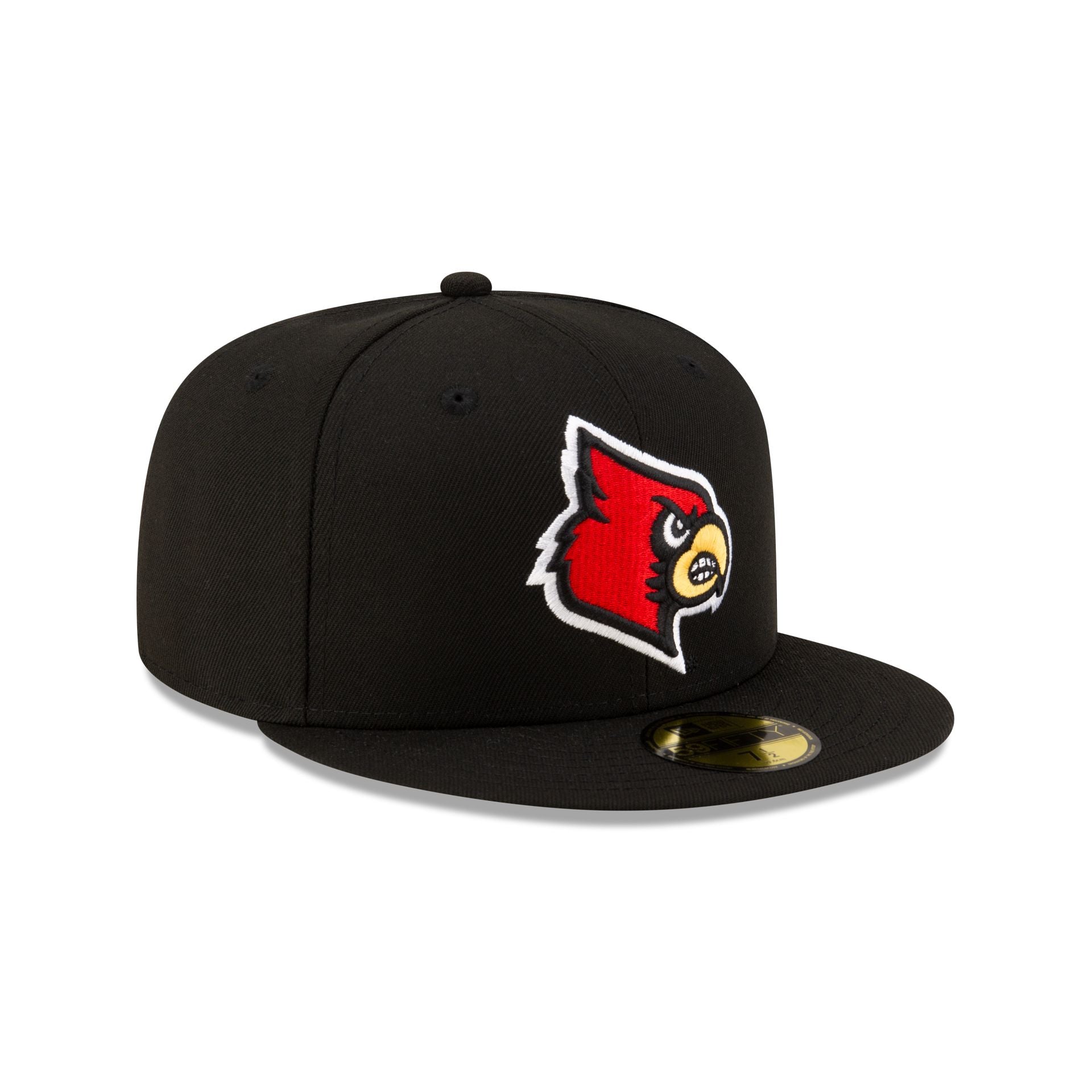 Louisville Cardinals Black 59FIFTY Fitted Hat - Image 3