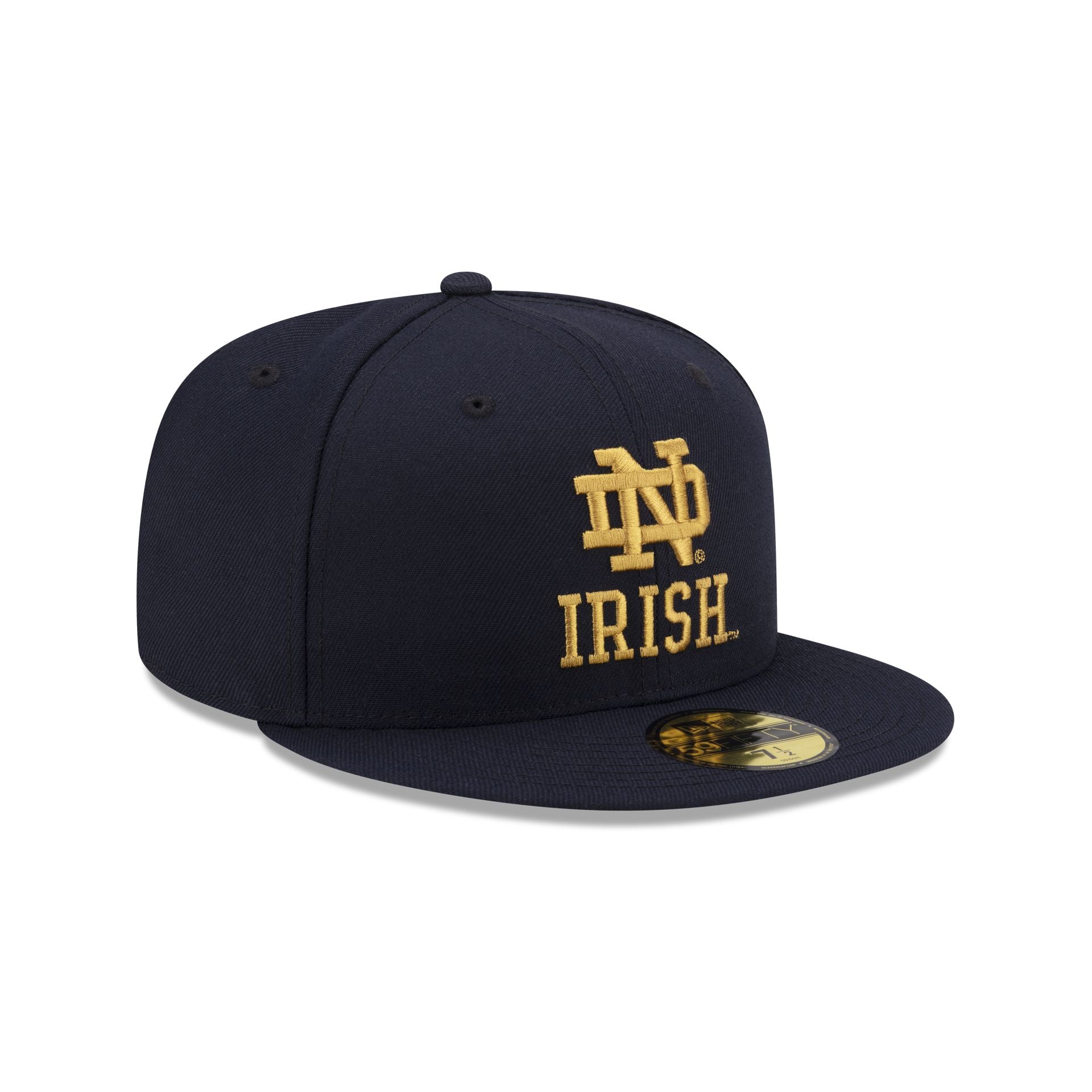 Notre Dame Fighting Irish Navy 59FIFTY Fitted Hat - Image 3