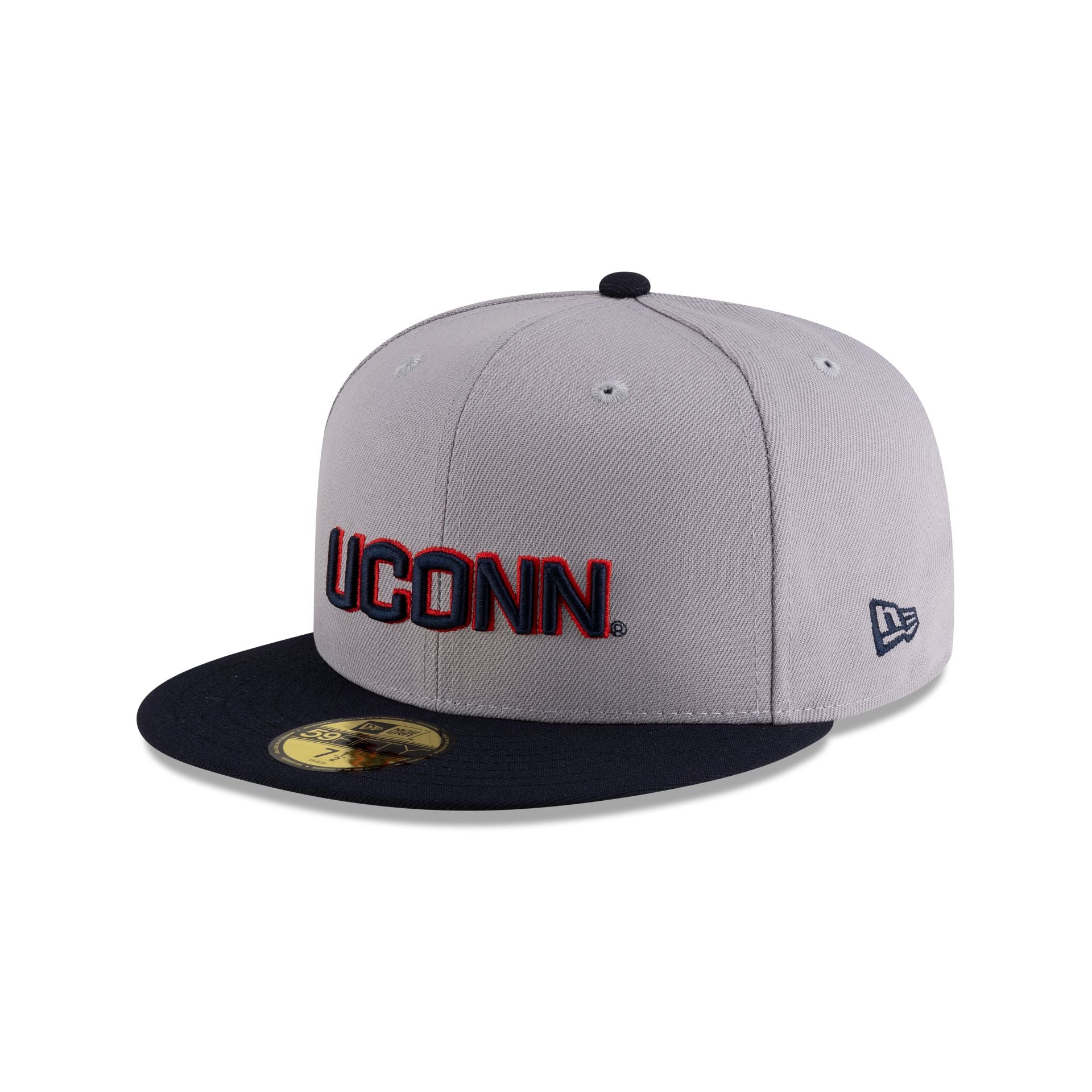 Connecticut Huskies Gray Navy 59FIFTY Fitted