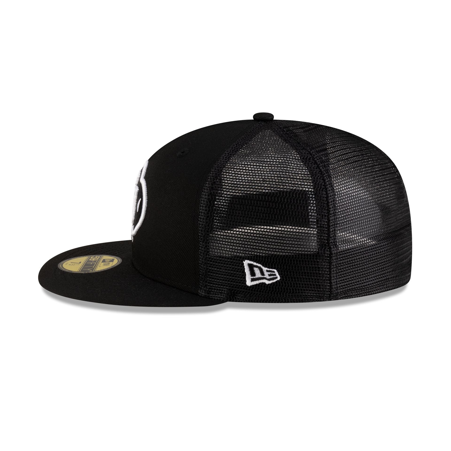 Colorado Buffaloes Black & White 59FIFTY Fitted Trucker Hat - Image 4