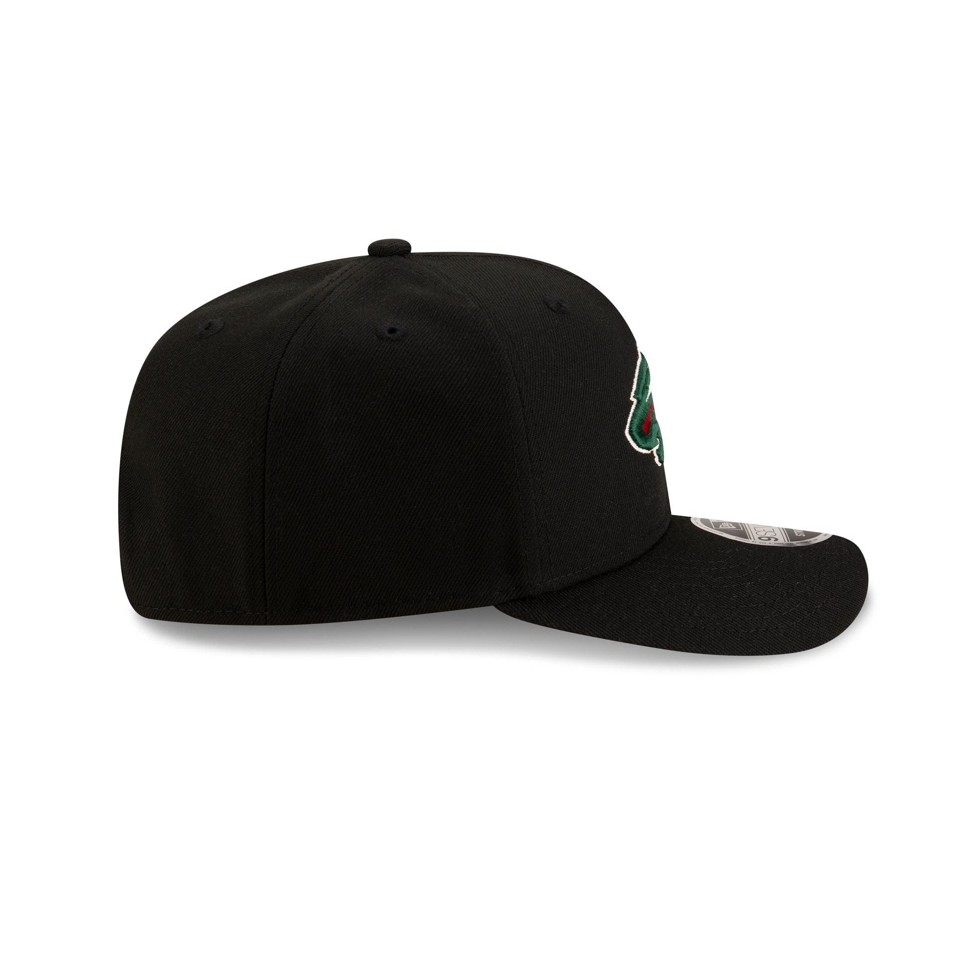 Minnesota Wild Black 9SEVENTY Stretch-Snap Hat - Image 5