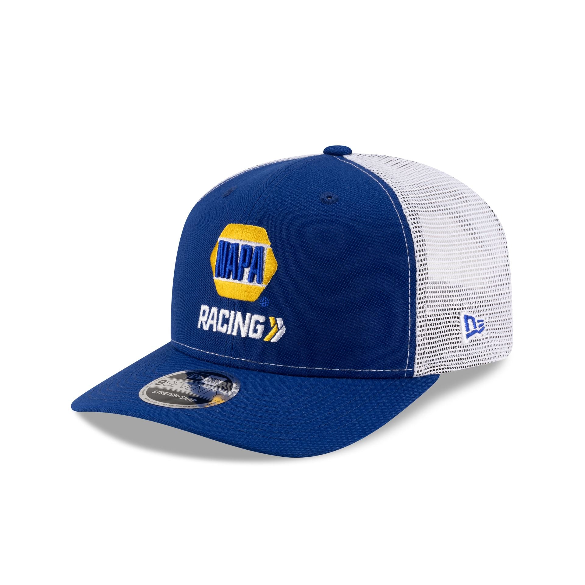 Hendrick Motorsports Chase Elliott NAPA Racing Partner 9SEVENTY Stretch-Snap Trucker Hat - Image 3