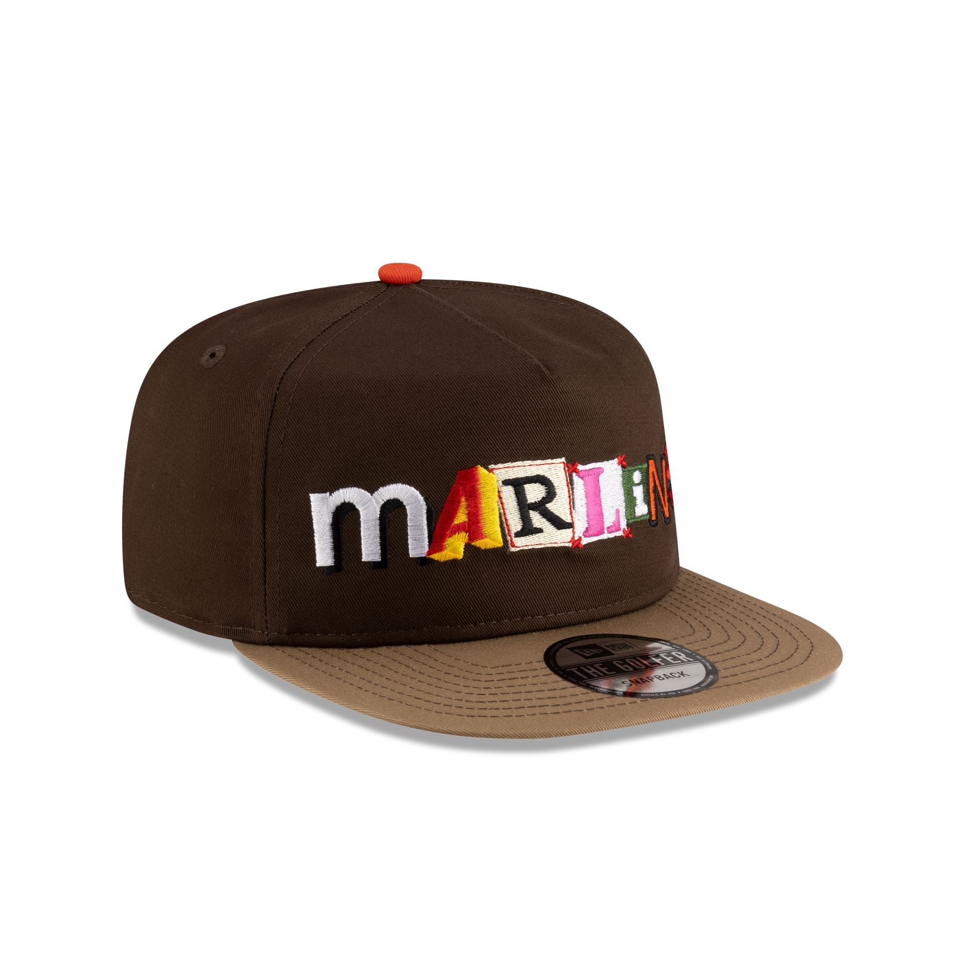 Tyler Herro x Miami Marlins Walnut Khaki Golfer Hat - Image 3