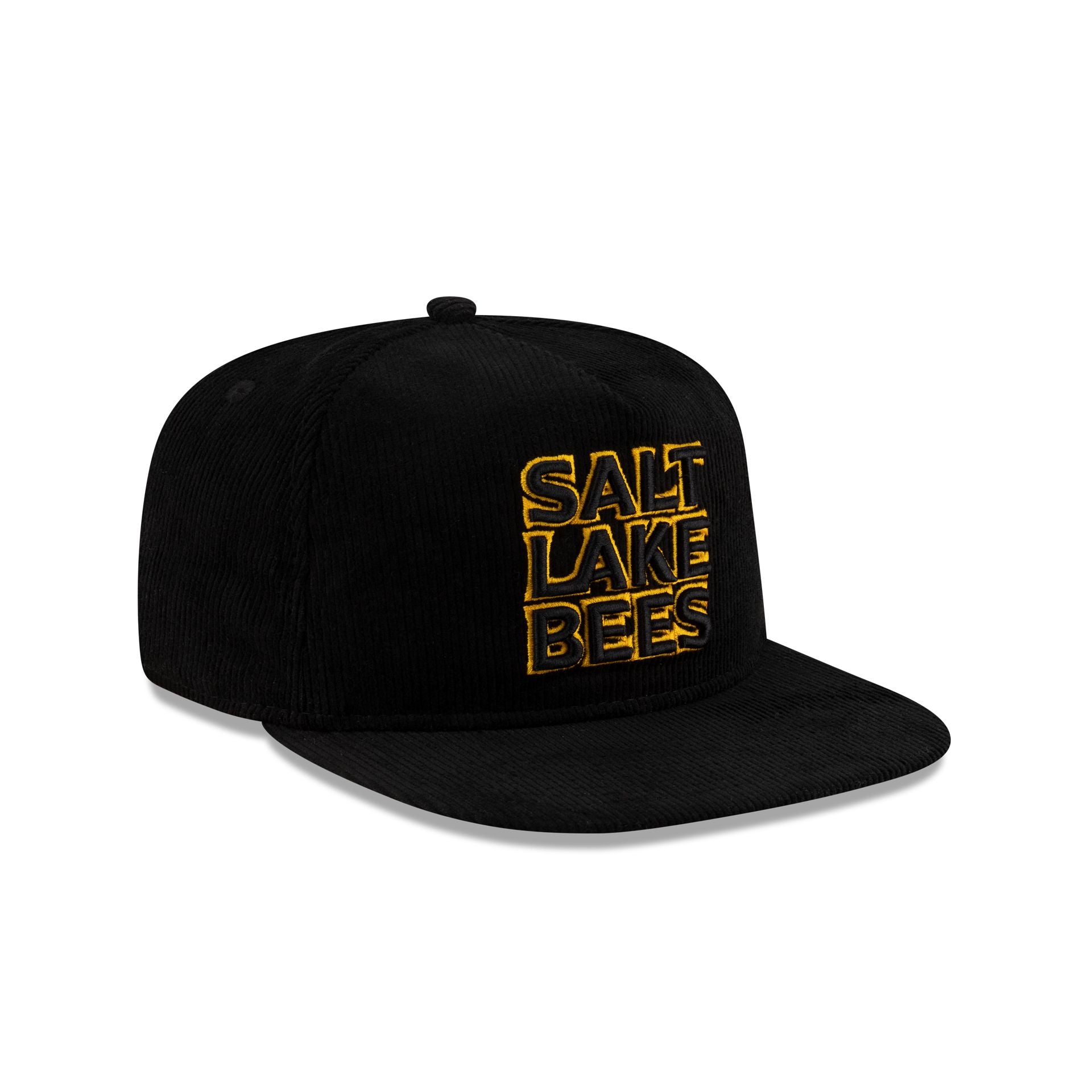 Salt Lake Bees Black Corduroy Golfer Hat - Image 3