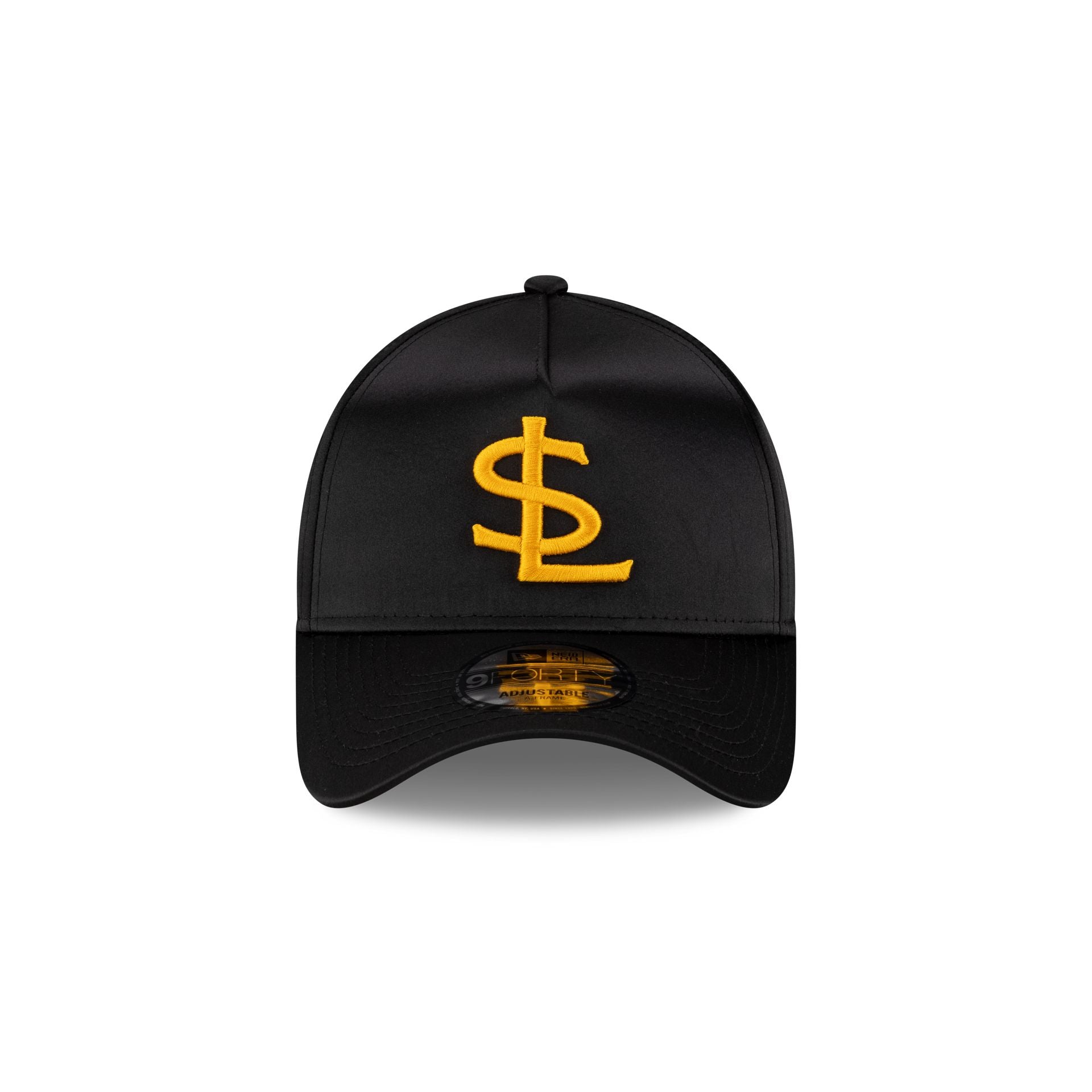 Salt Lake Bees Black Satin 9FORTY A-Frame Snapback Hat - Image 2