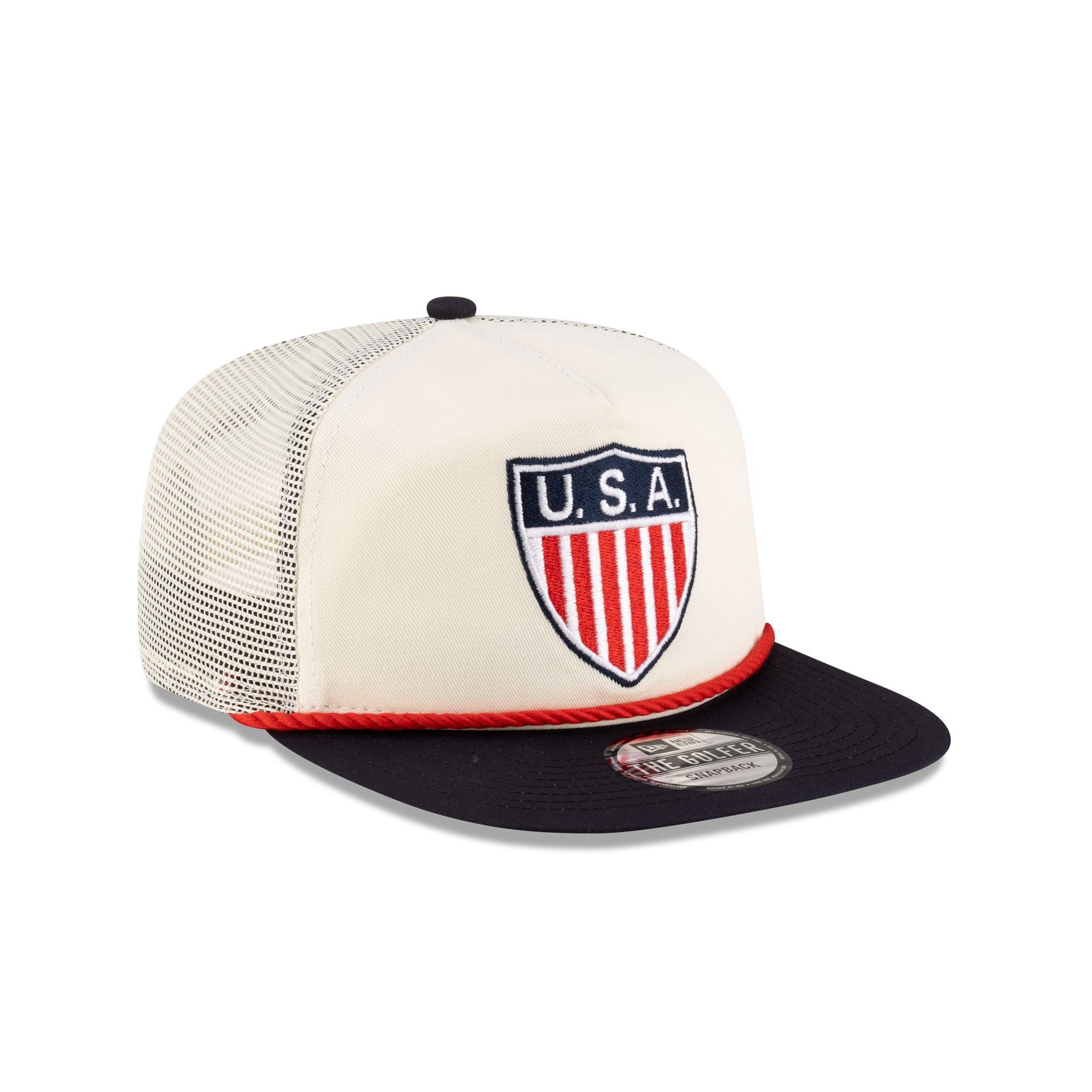 U.S. Soccer Retro 1950 Golfer Trucker Hat - Image 3