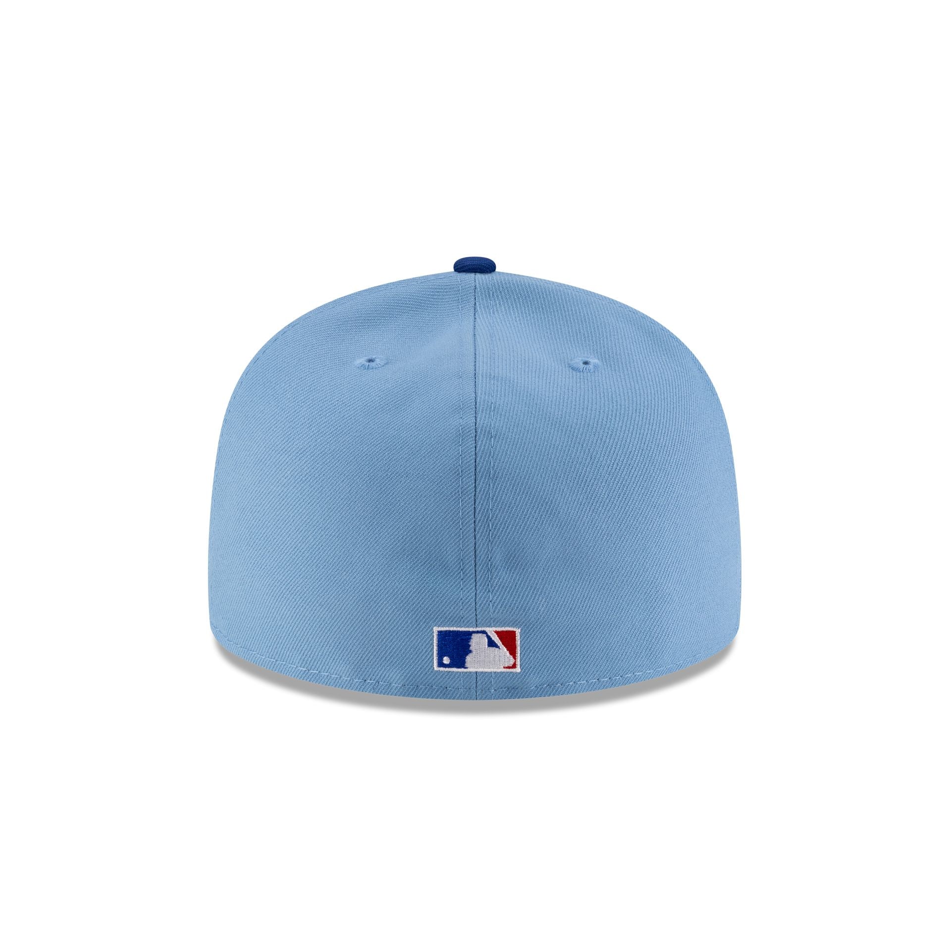 Just Caps Sky Blue Montreal Expos 59FIFTY A-Frame Fitted Hat - Image 6