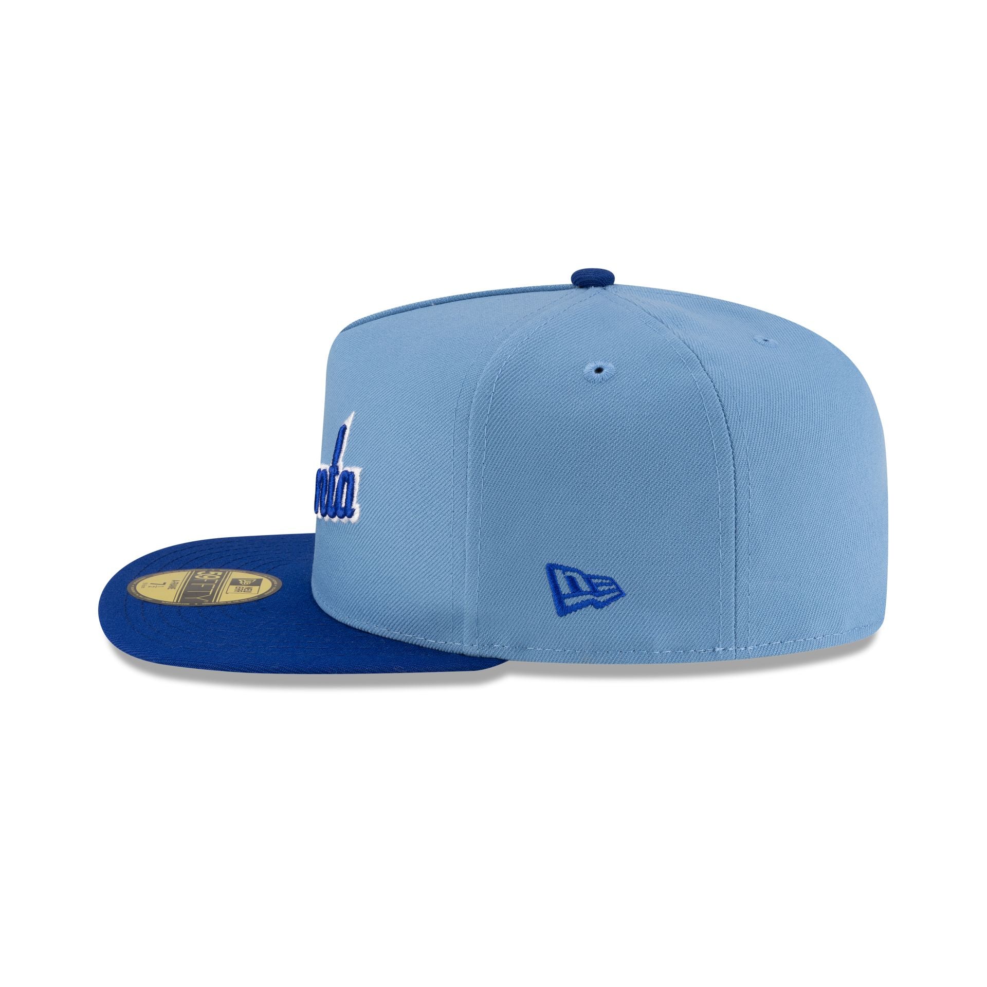 Just Caps Sky Blue Atlanta Braves 59FIFTY A-Frame Fitted Hat - Image 5
