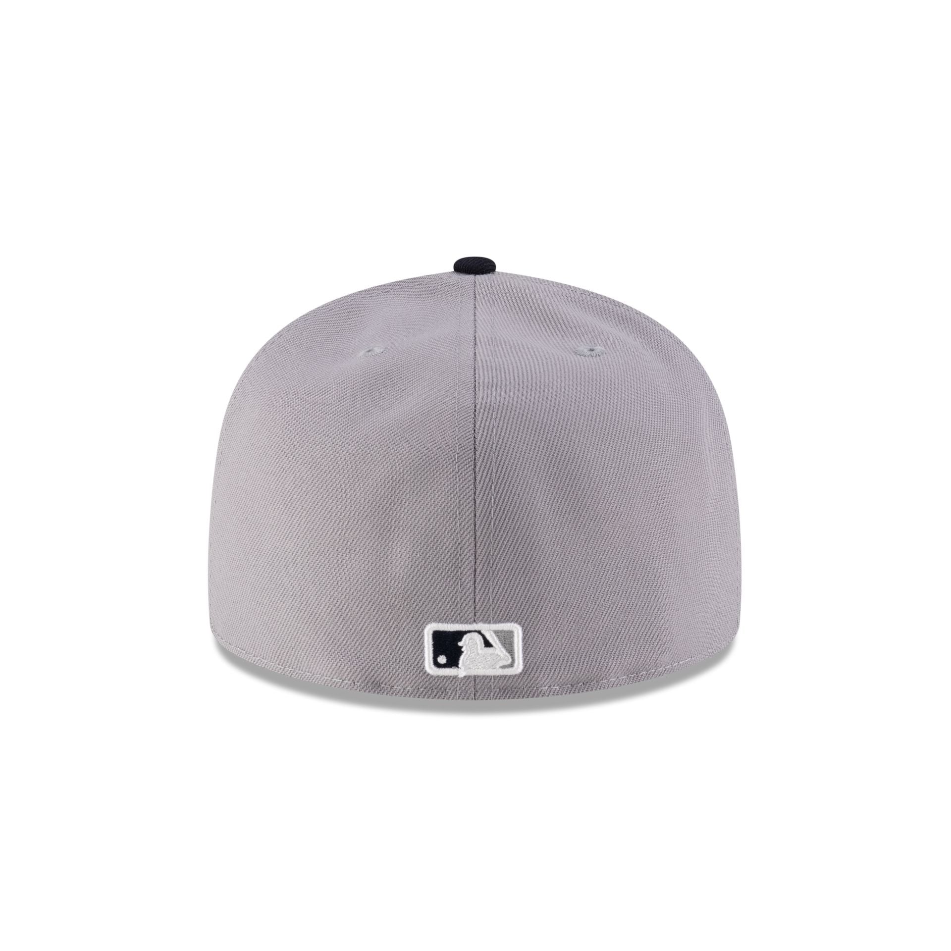 Just Caps League Sidepatch Gray New York Yankees 59FIFTY A-Frame Fitted Hat - Image 6