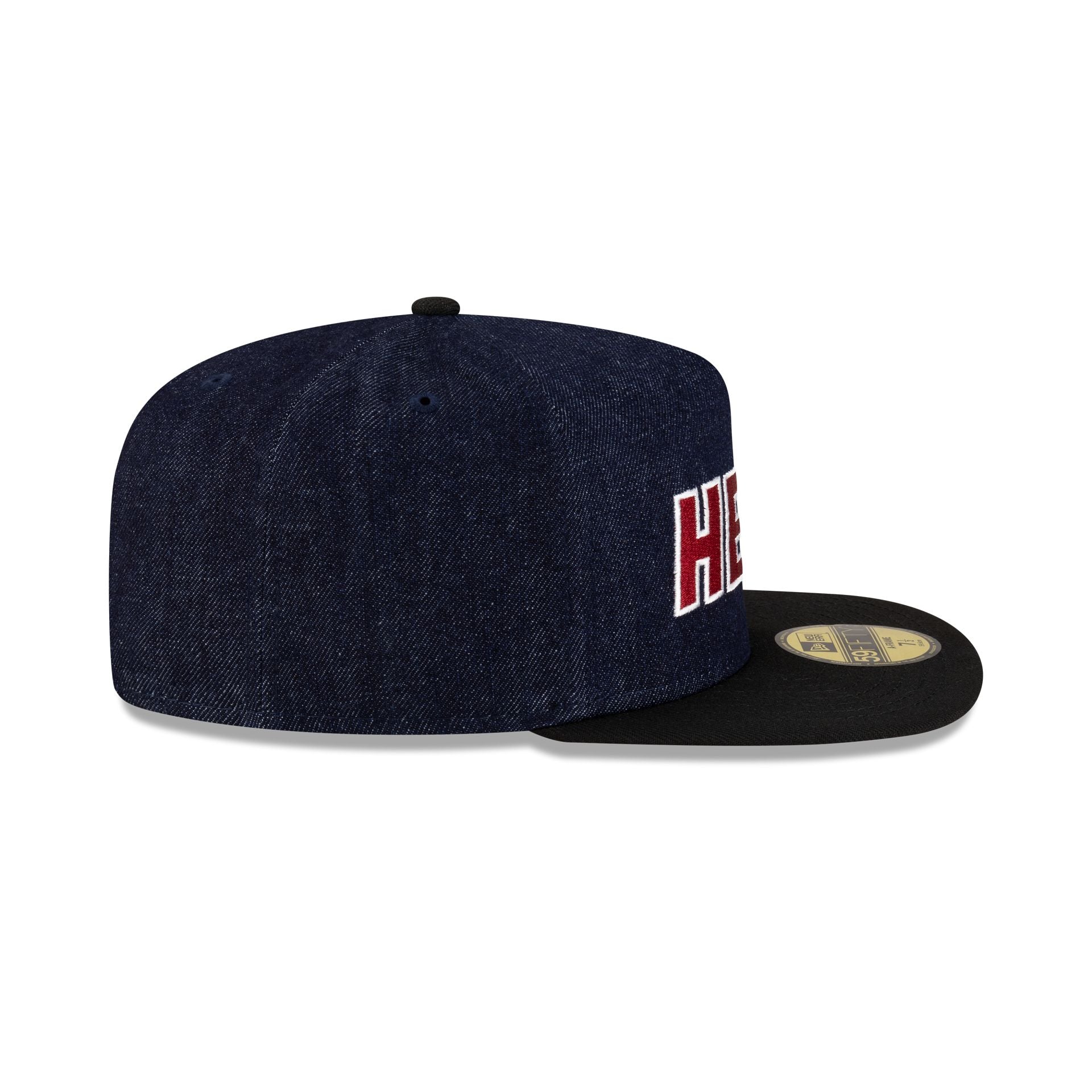 Miami Heat Navy Denim 59FIFTY A-Frame Fitted Hat - Image 5