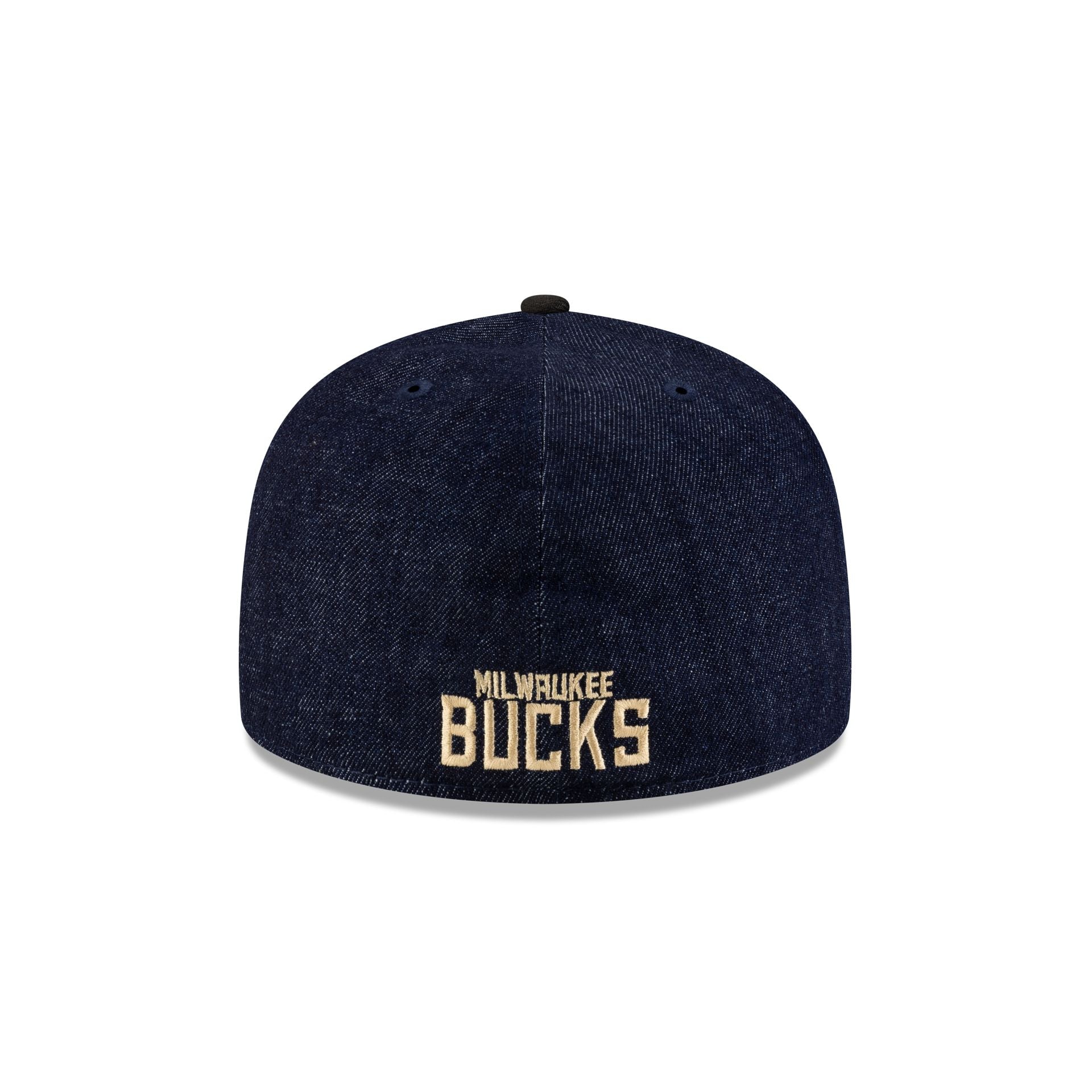 Milwaukee Bucks Navy Denim 59FIFTY A-Frame Fitted Hat - Image 6
