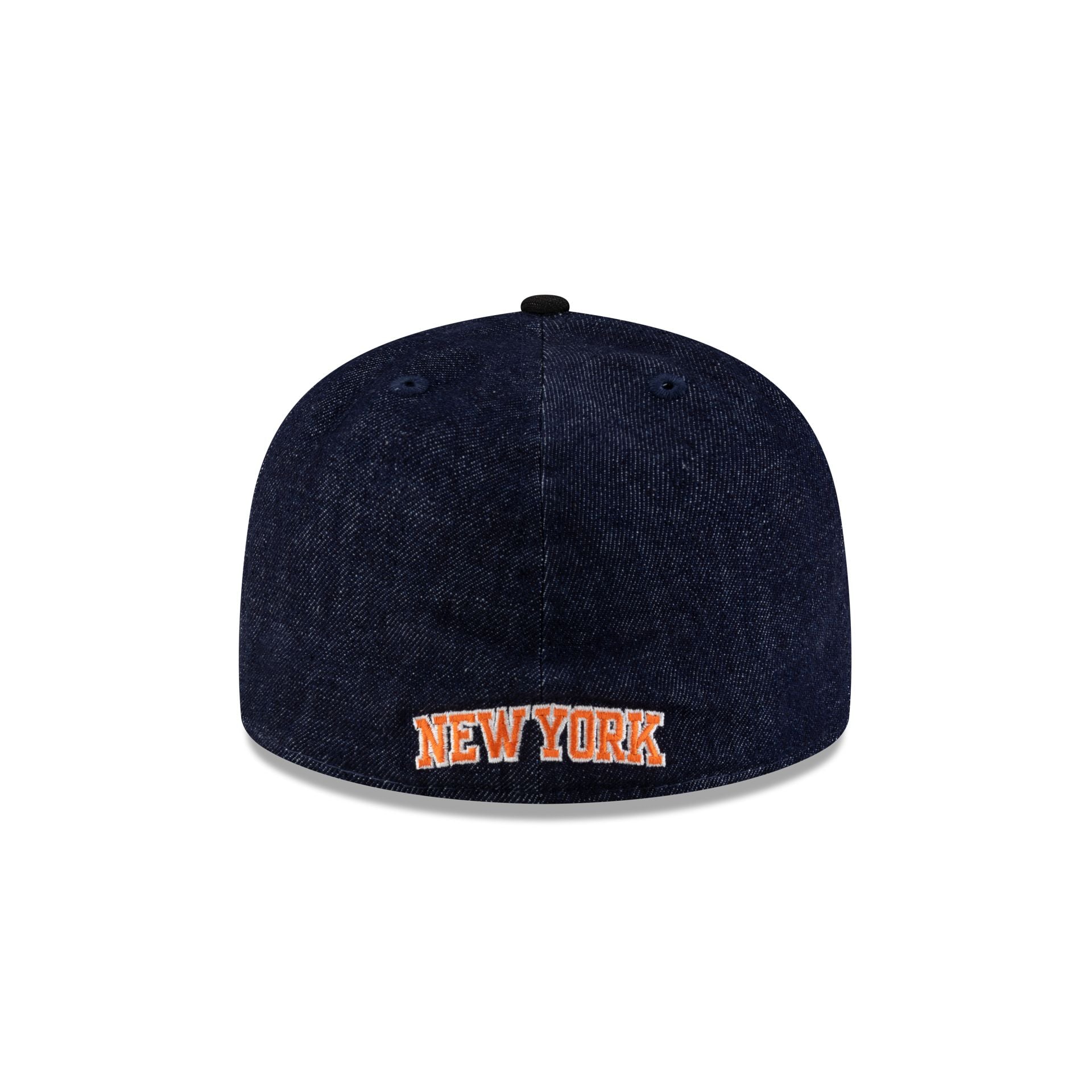 New York Knicks Navy Denim 59FIFTY A-Frame Fitted Hat - Image 6