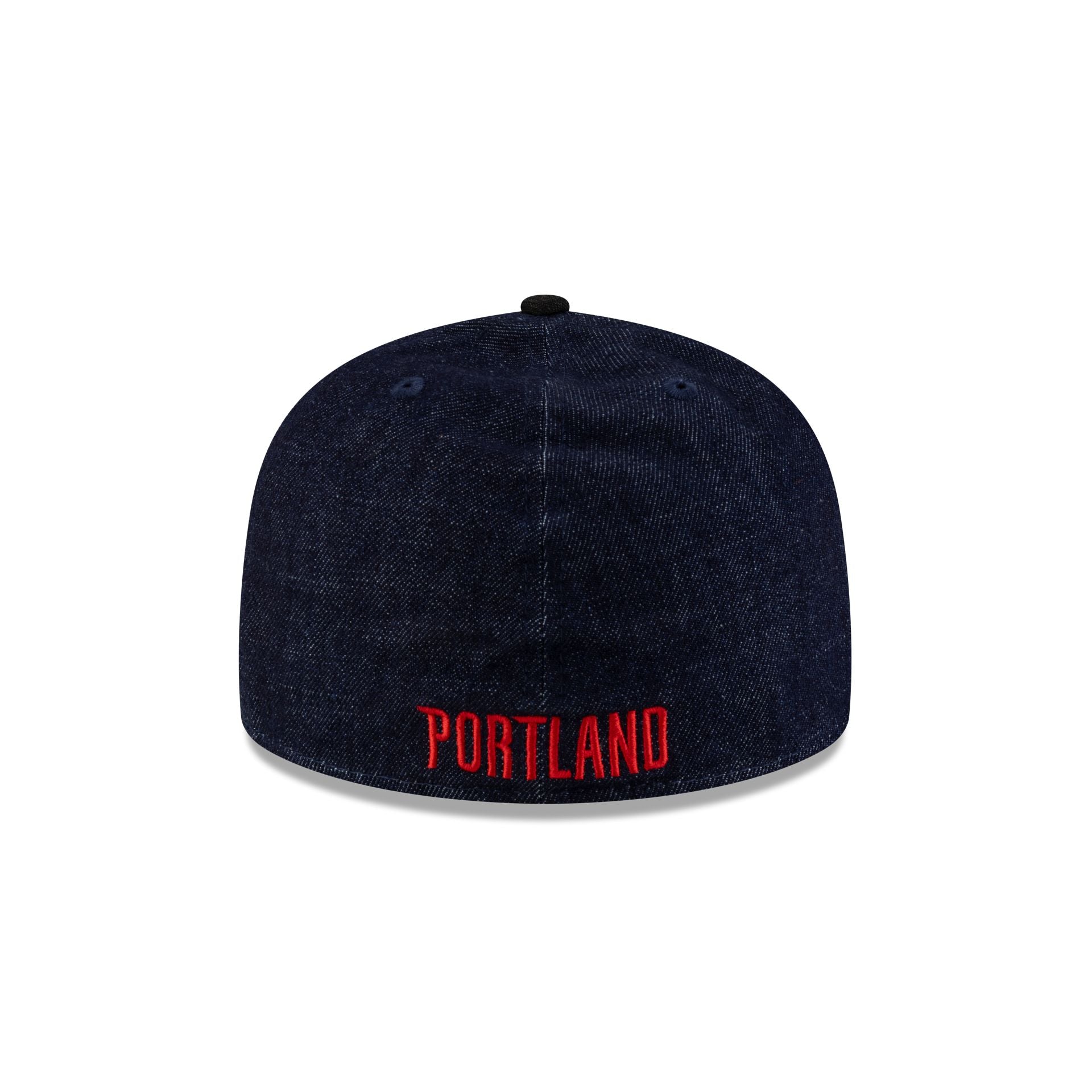 Portland Trail Blazers Navy Denim 59FIFTY A-Frame Fitted Hat - Image 6