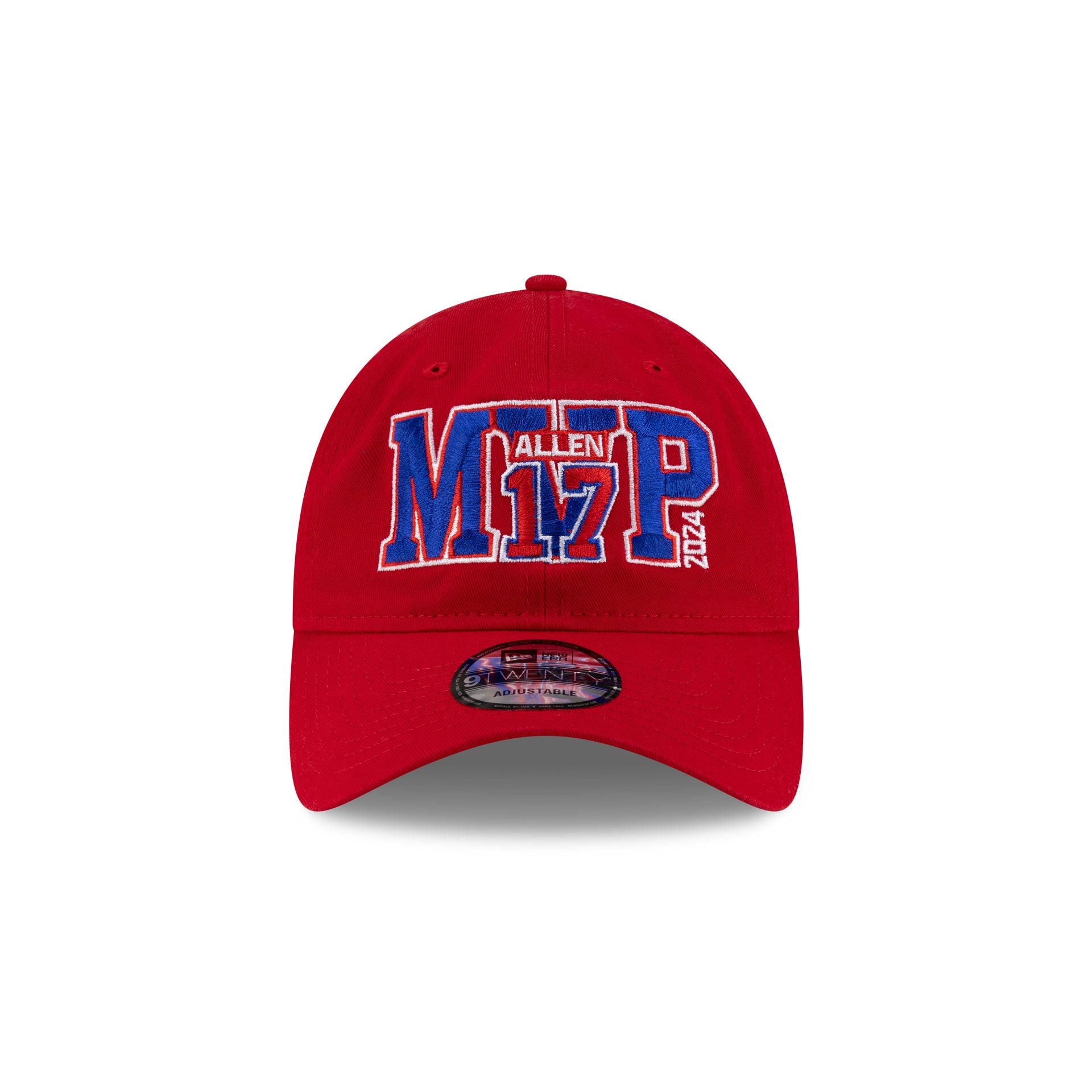 Buffalo Bills Josh Allen MVP Red 9TWENTY Adjustable Hat - Image 2
