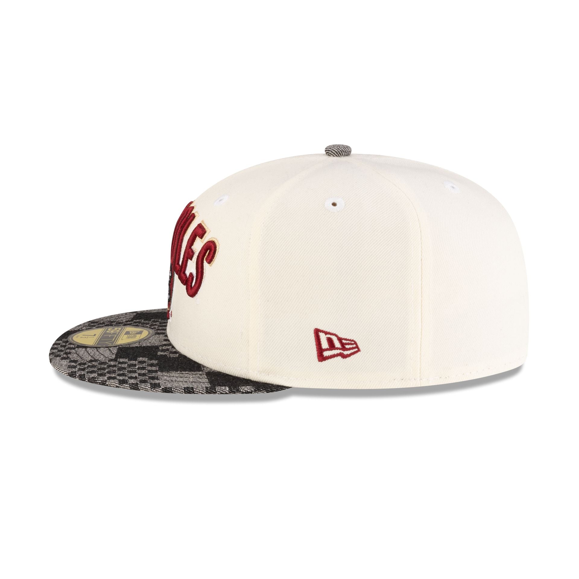 Florida State Seminoles Chrome Black Denim 59FIFTY Fitted Hat - Image 4