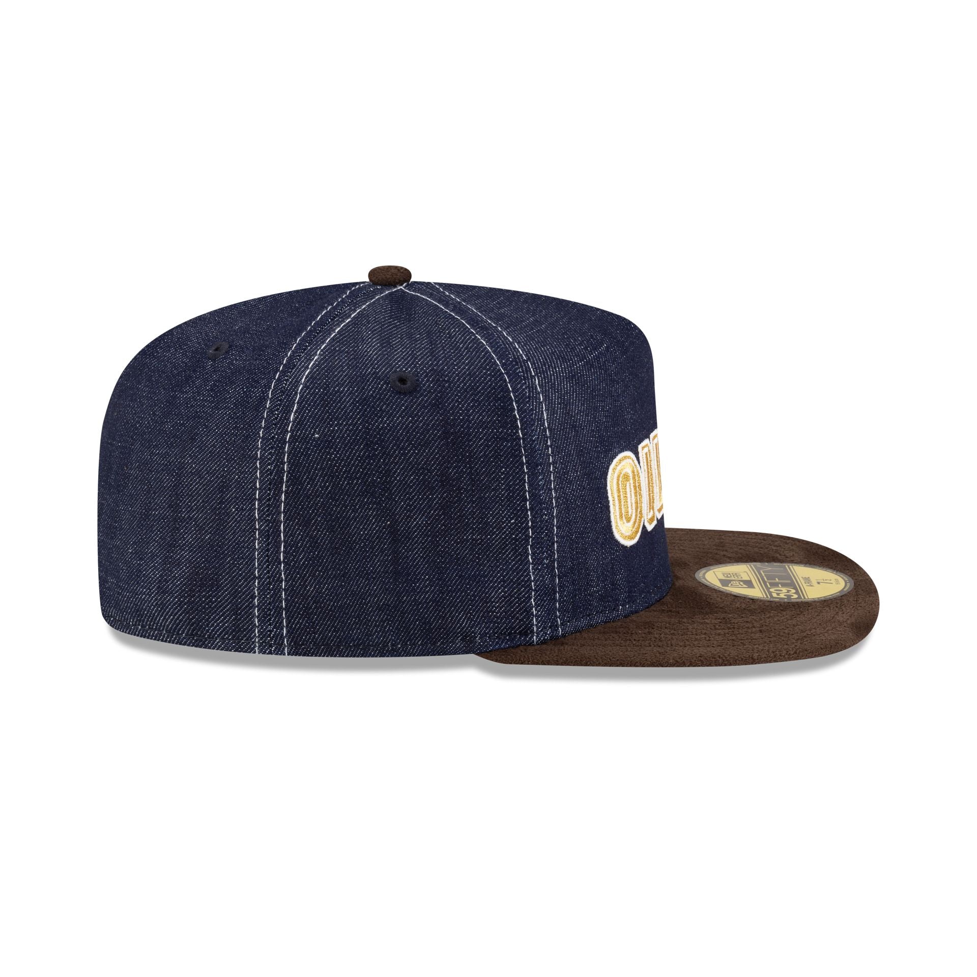 Oilers Houston Pack Denim 59FIFTY A-Frame Fitted Hat - Image 5
