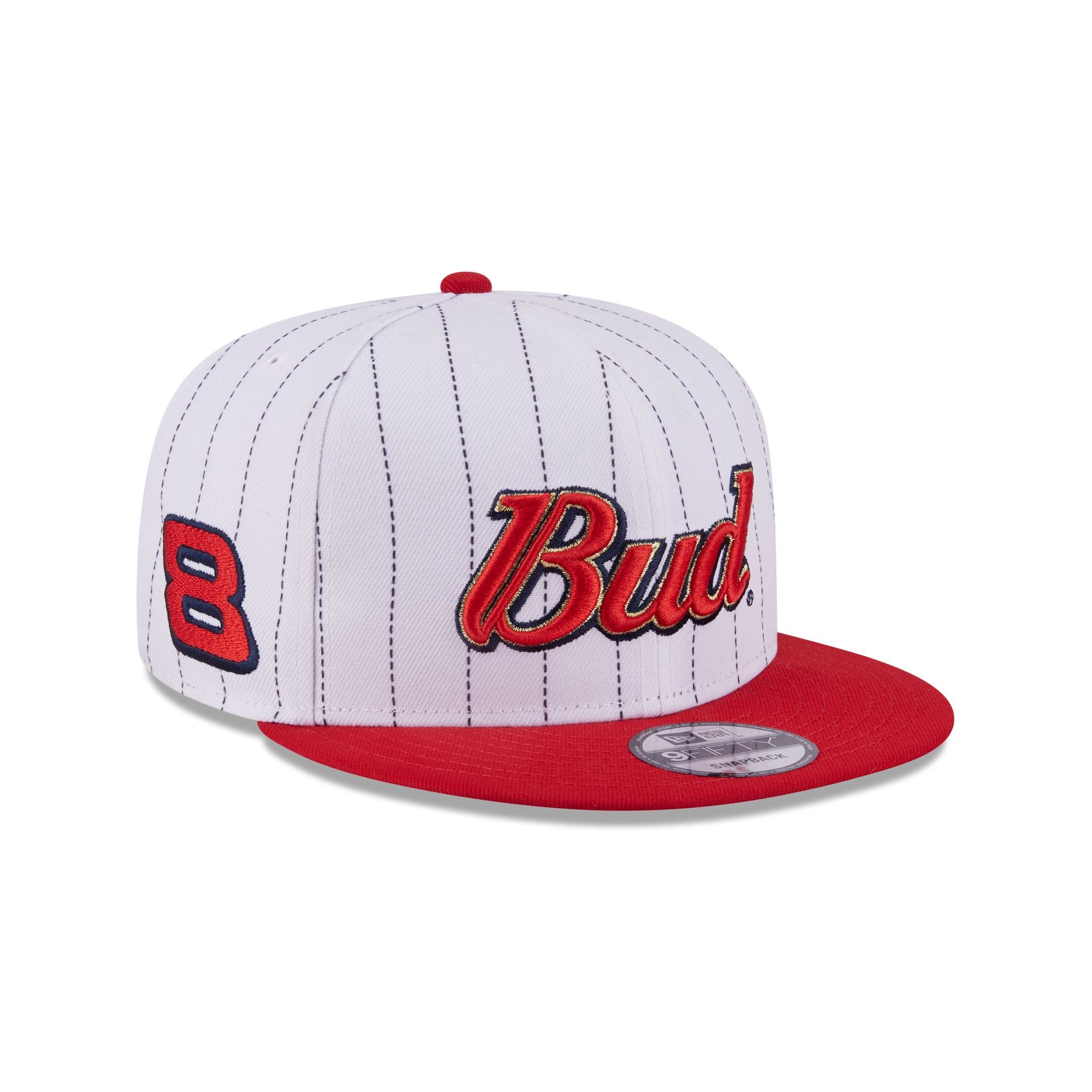 Dale Earnhardt Jr. x Budweiser Pinstripe 9FIFTY Snapback Hat