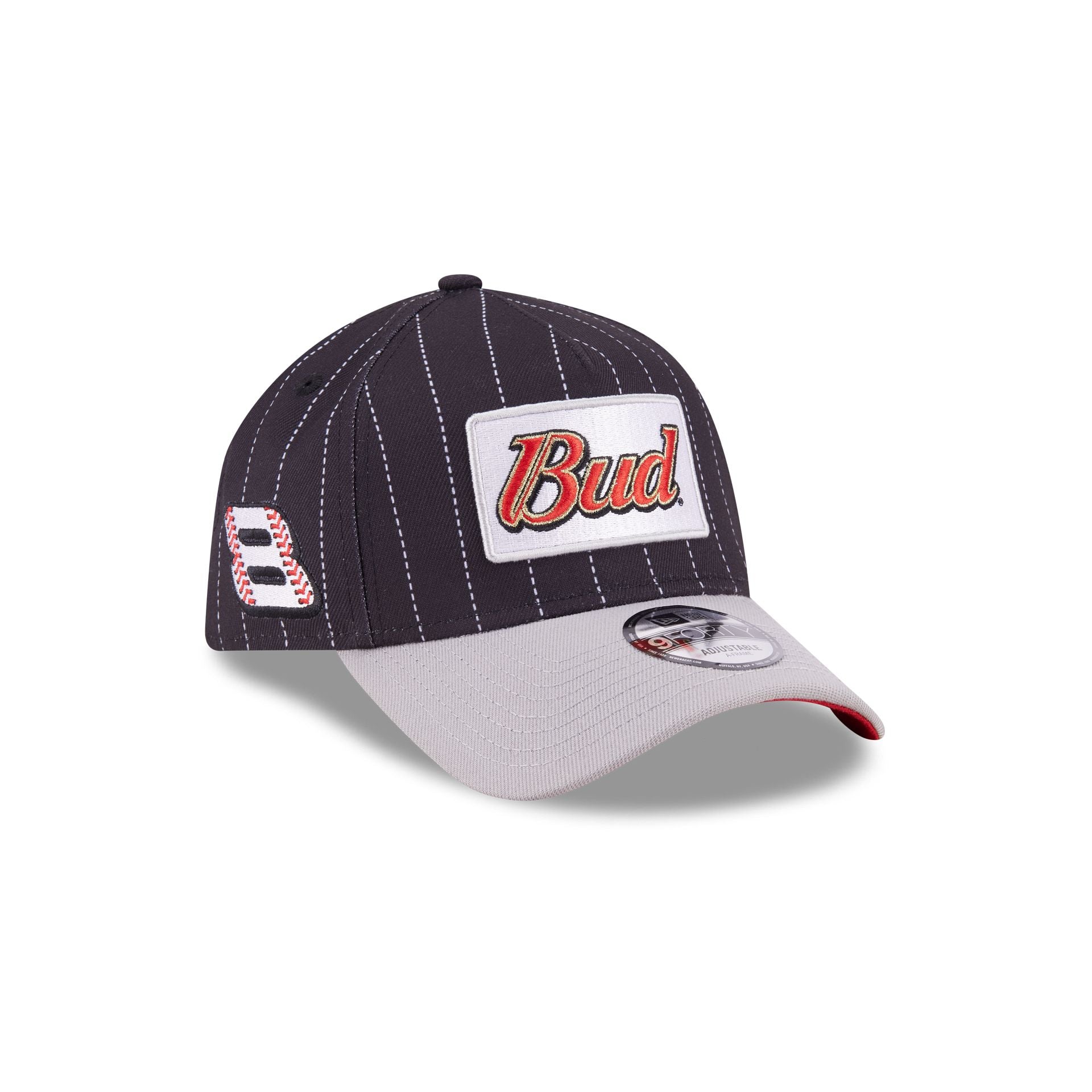 Dale Earnhardt Jr. x Budweiser Pinstripe 9FORTY A-Frame Snapback Hat