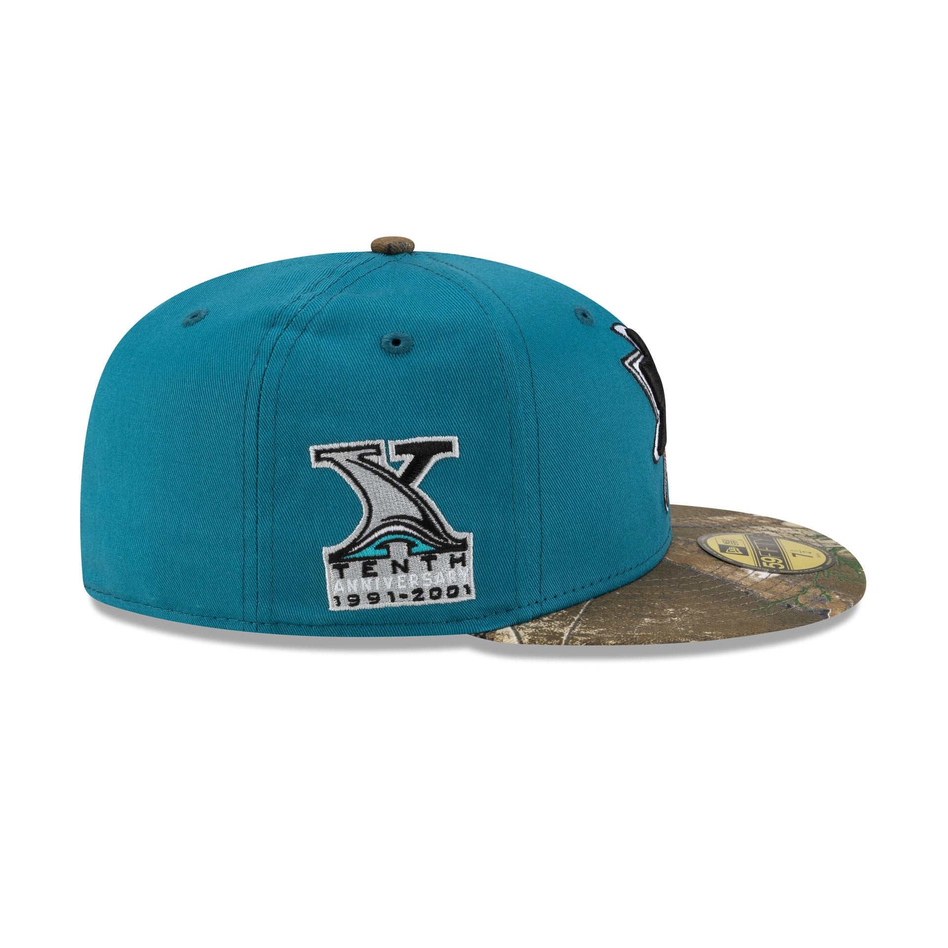 San Jose Sharks Realtree Visor 59FIFTY Fitted Hat - Image 4