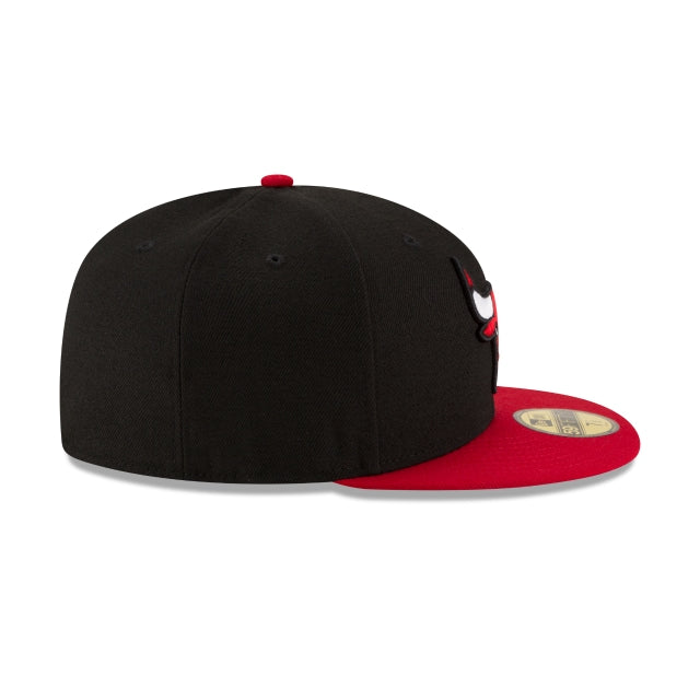 Chicago Bulls 2Tone Black 59FIFTY Fitted Hat - Image 6