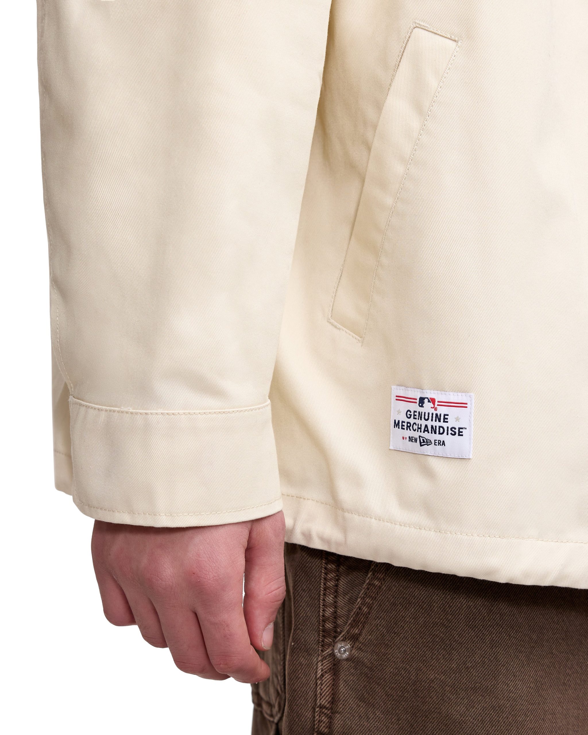 New York Yankees Ivory Coach Jacket - Image 6