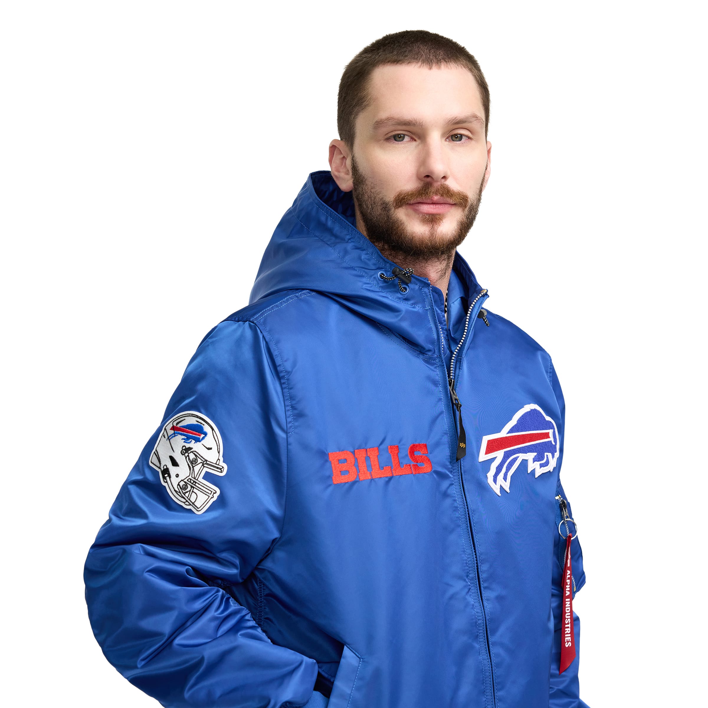 Alpha Industries x New York Jets L-2B Hooded Bomber Jacket - Image 2