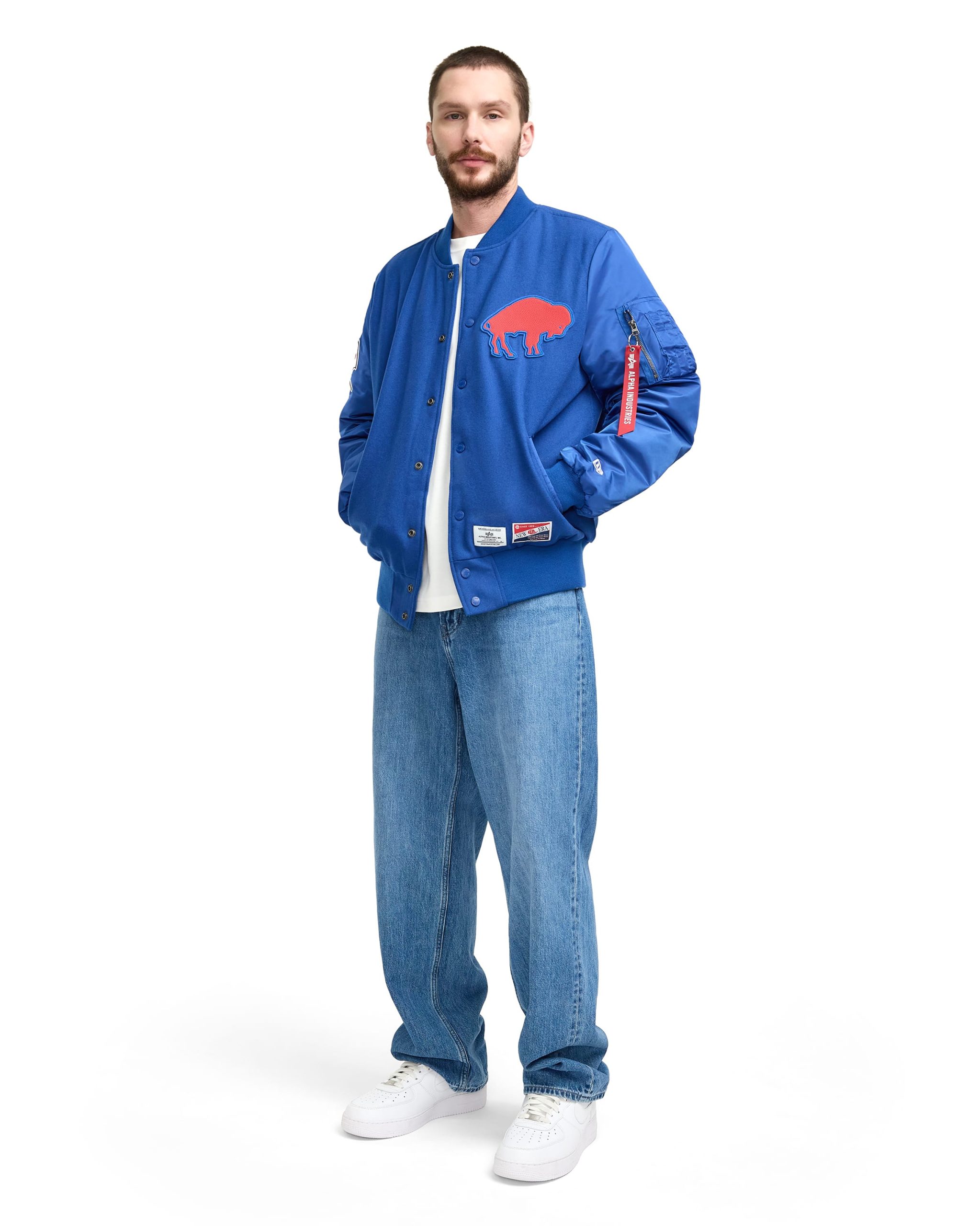 Alpha Industries x Kansas City Chiefs MA-1 Wool Varsity Jacket - Image 4