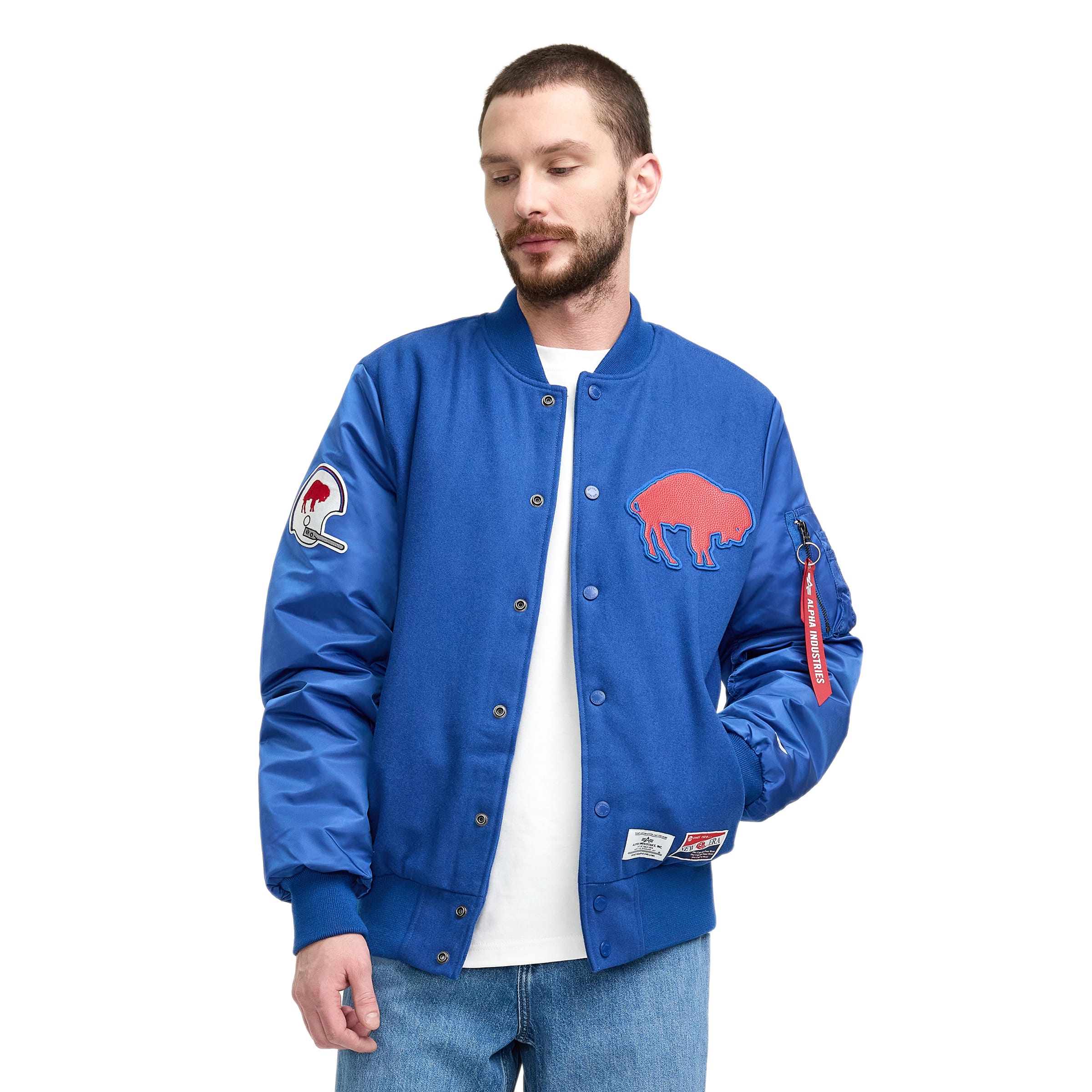Alpha Industries x San Francisco 49ers MA-1 Wool Varsity Jacket - Image 2
