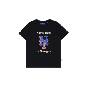 New York or Nowhere x New York Mets Youth Black T-Shirt